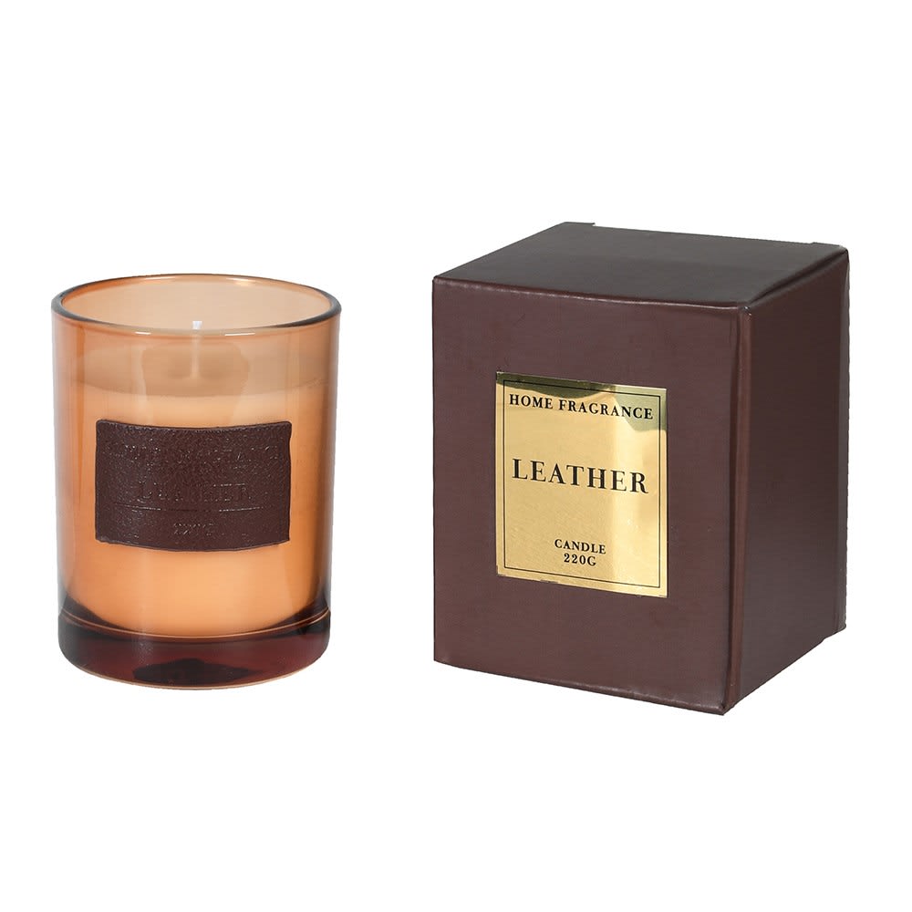 Vintage Leather Scented Candle