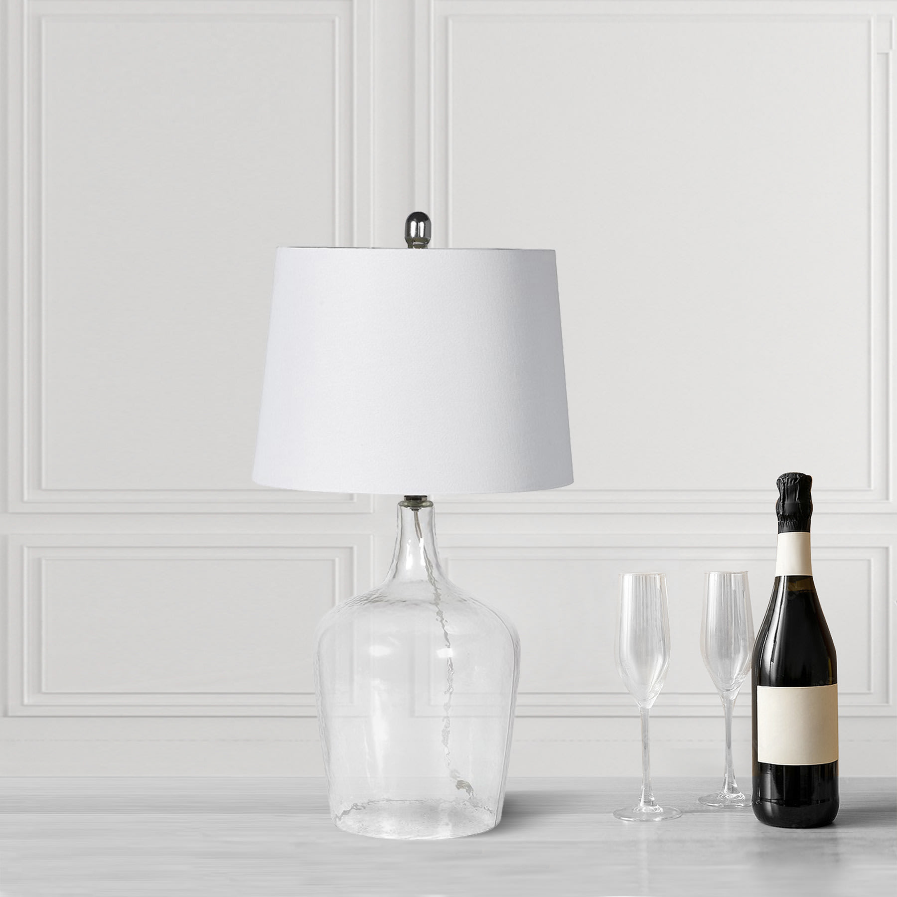 Glass Bottle Table Lamp