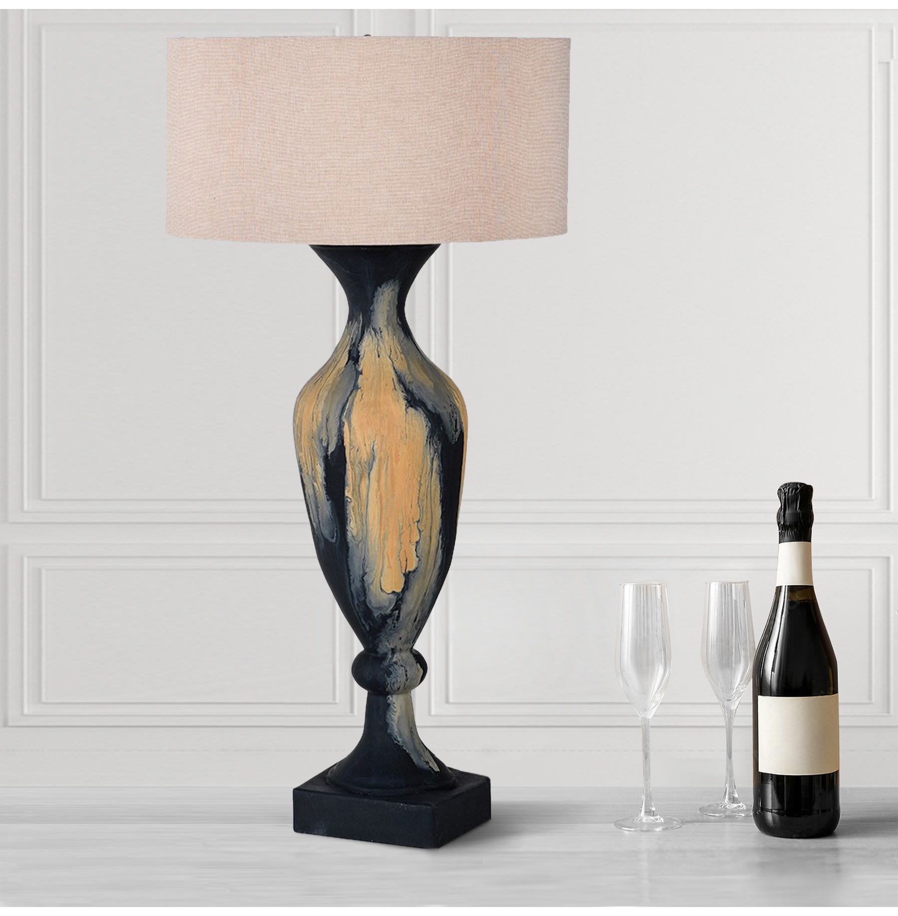 Brushed Enamel Table Lamp