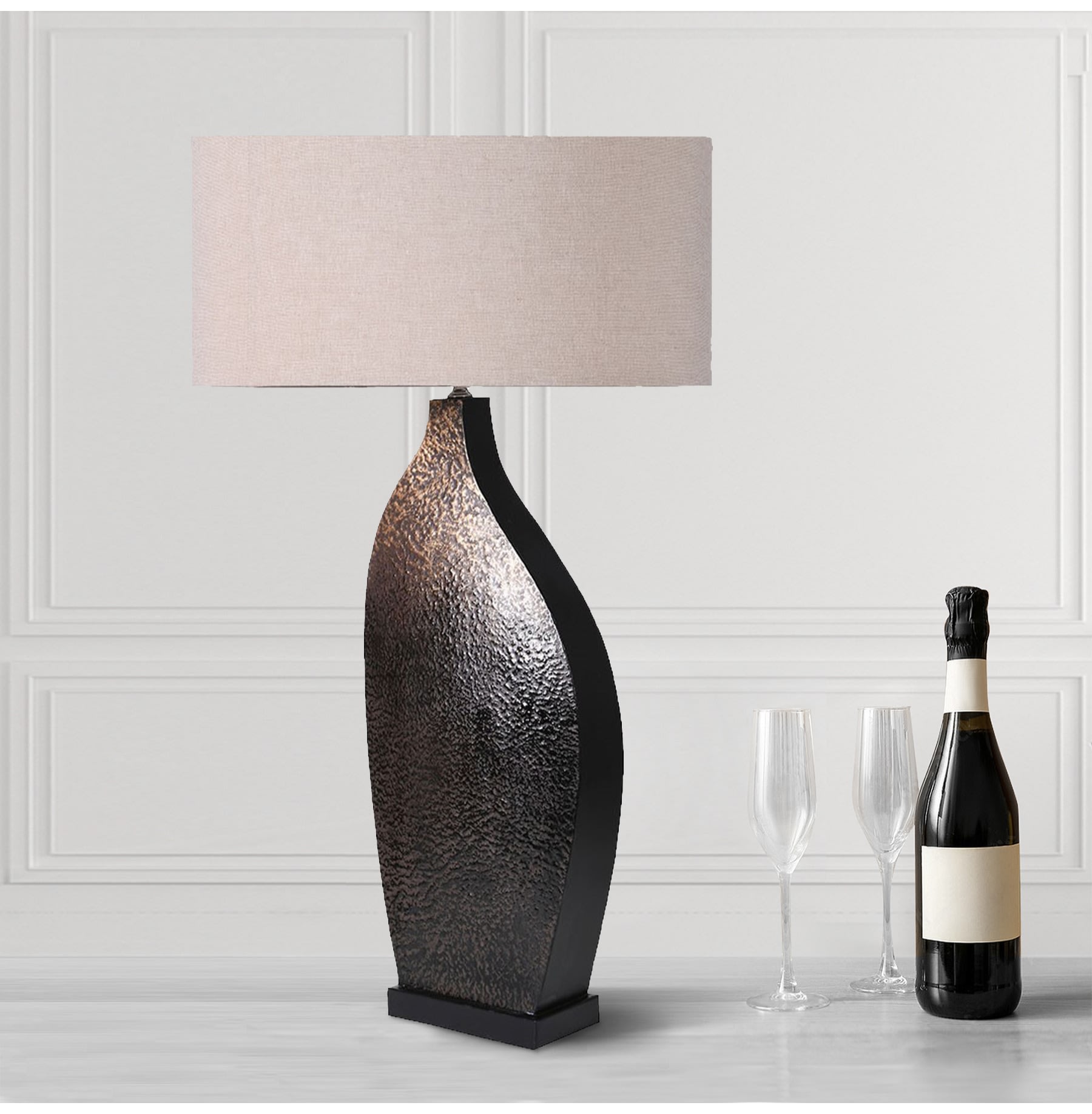 Bronze Aged Effect Table Lamp