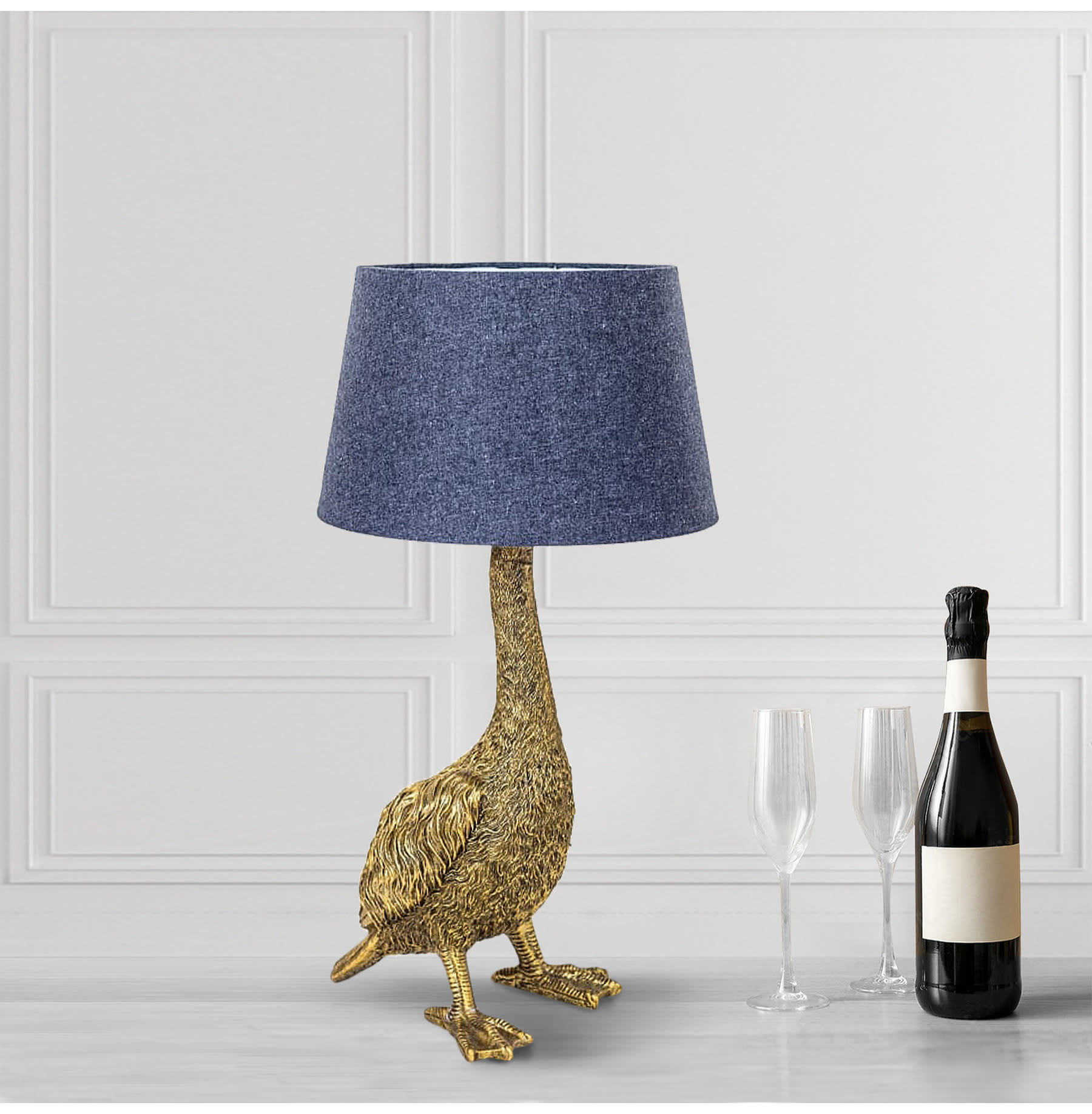Gold Goose Table Lamp