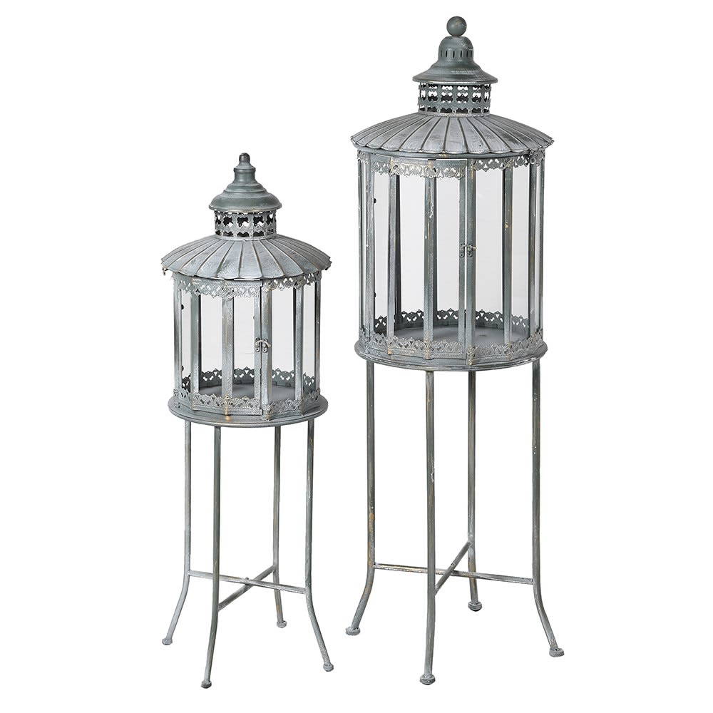 Pair of Antique Standing Lanterns