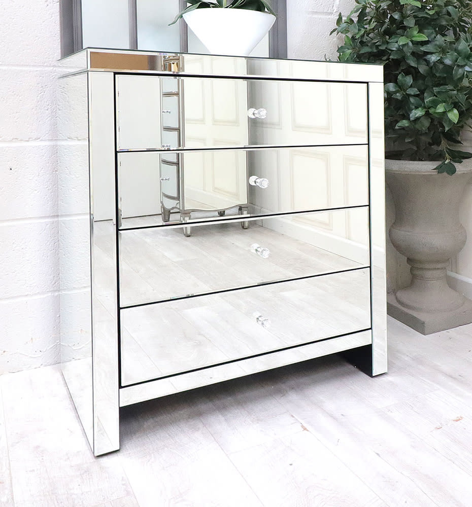 Georgia 4 Drawer Mirrored Chest