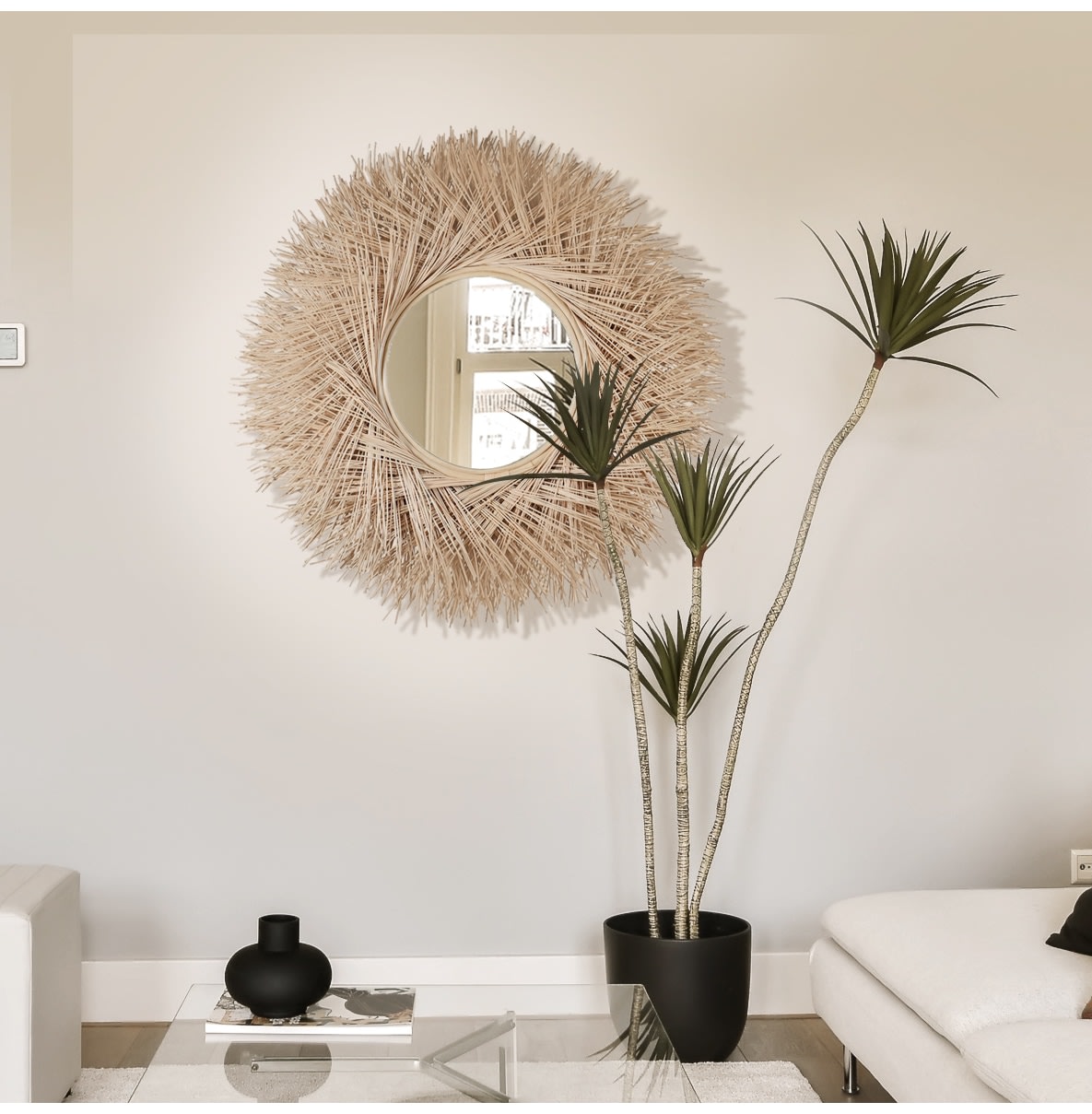 Rattan Nest Wall Mirror