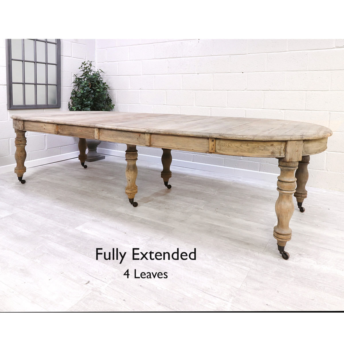 French Style Reclaimed Extending Dining Table