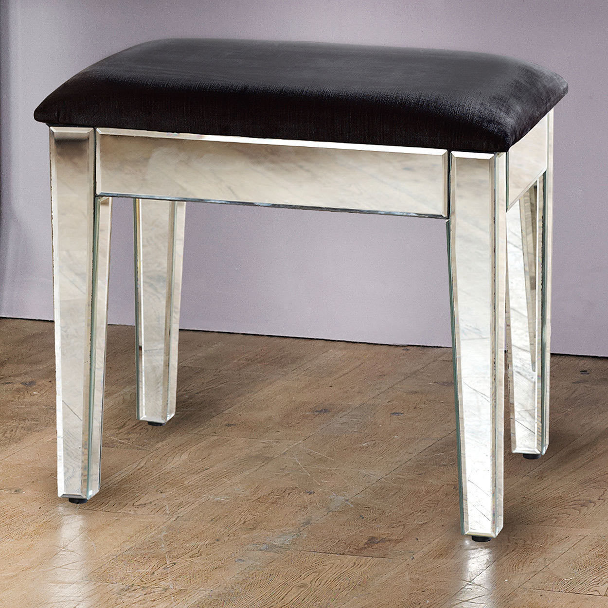 Lucille Mirrored Dressing Table Stool