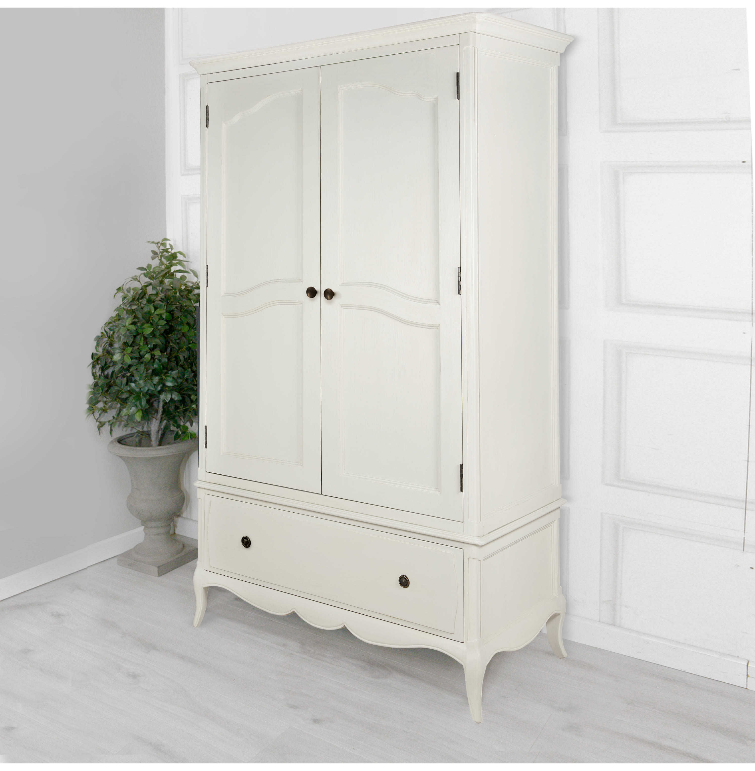 Amelie French White Wardrobe for bedroom by Willis & Gambier