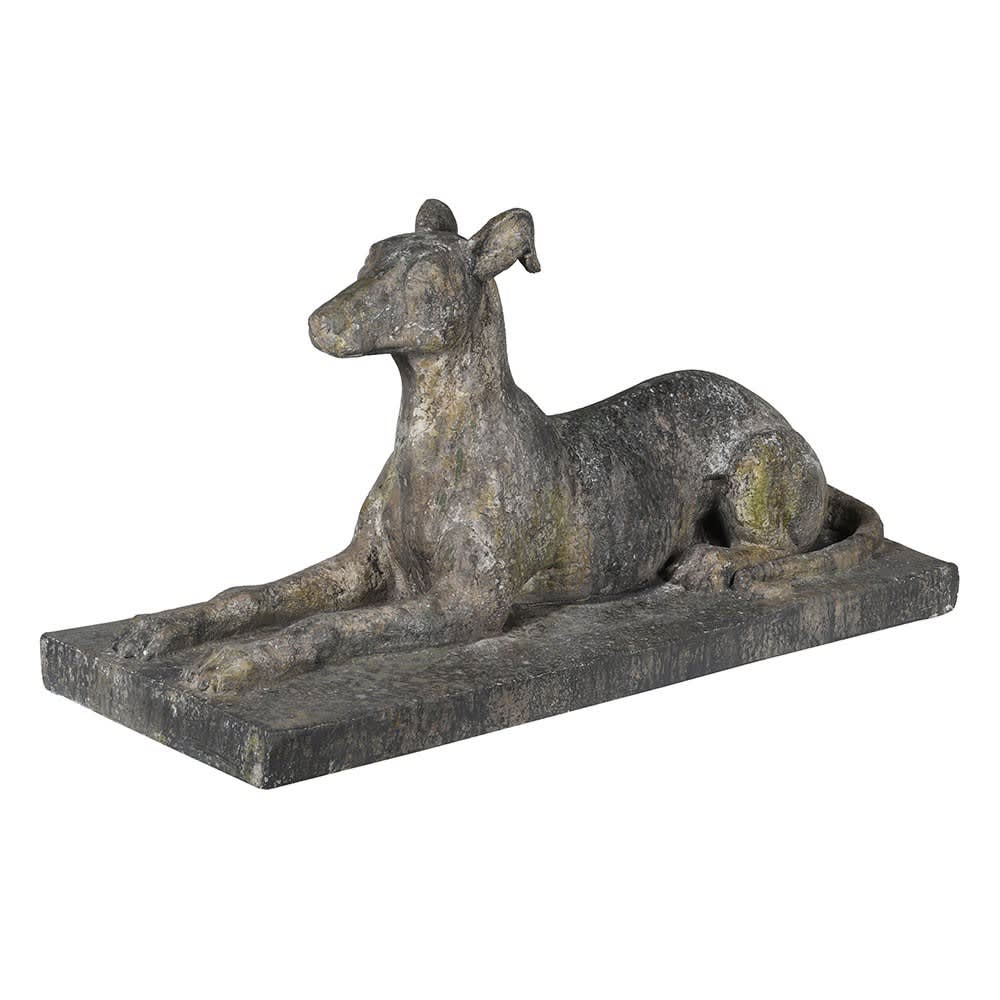 Lying Greyhound Statue