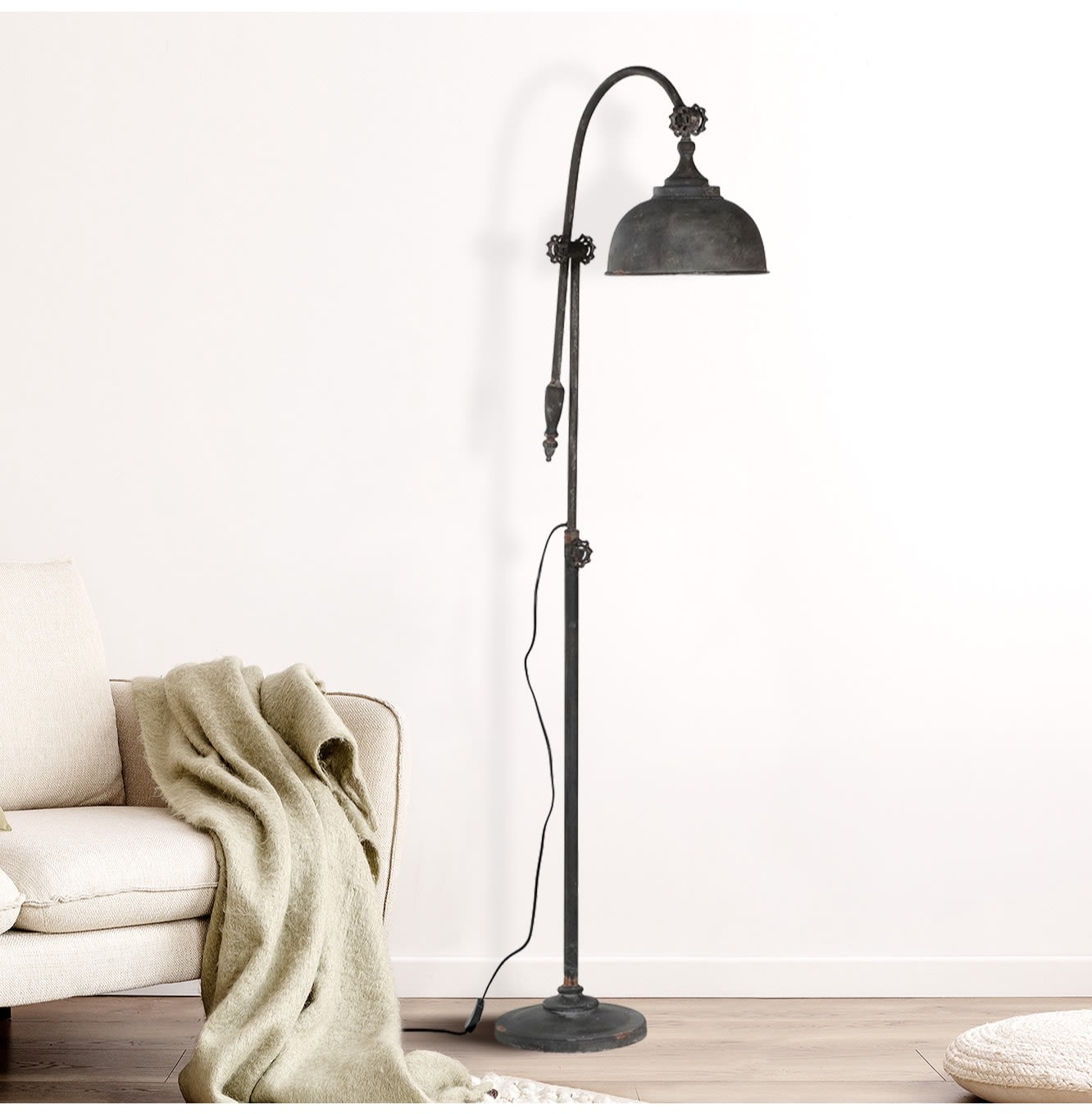 Distressed Look Floor Lamp