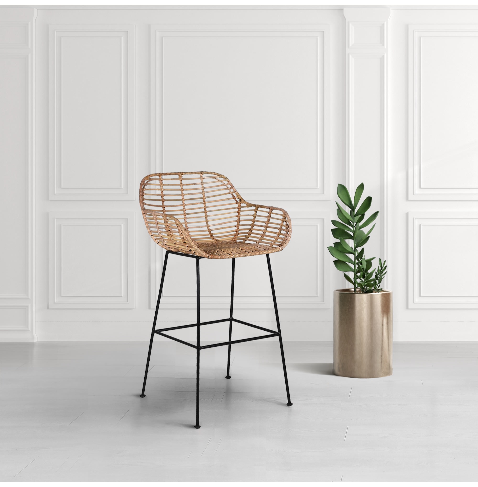 Rattan Breakfast Bar Stool