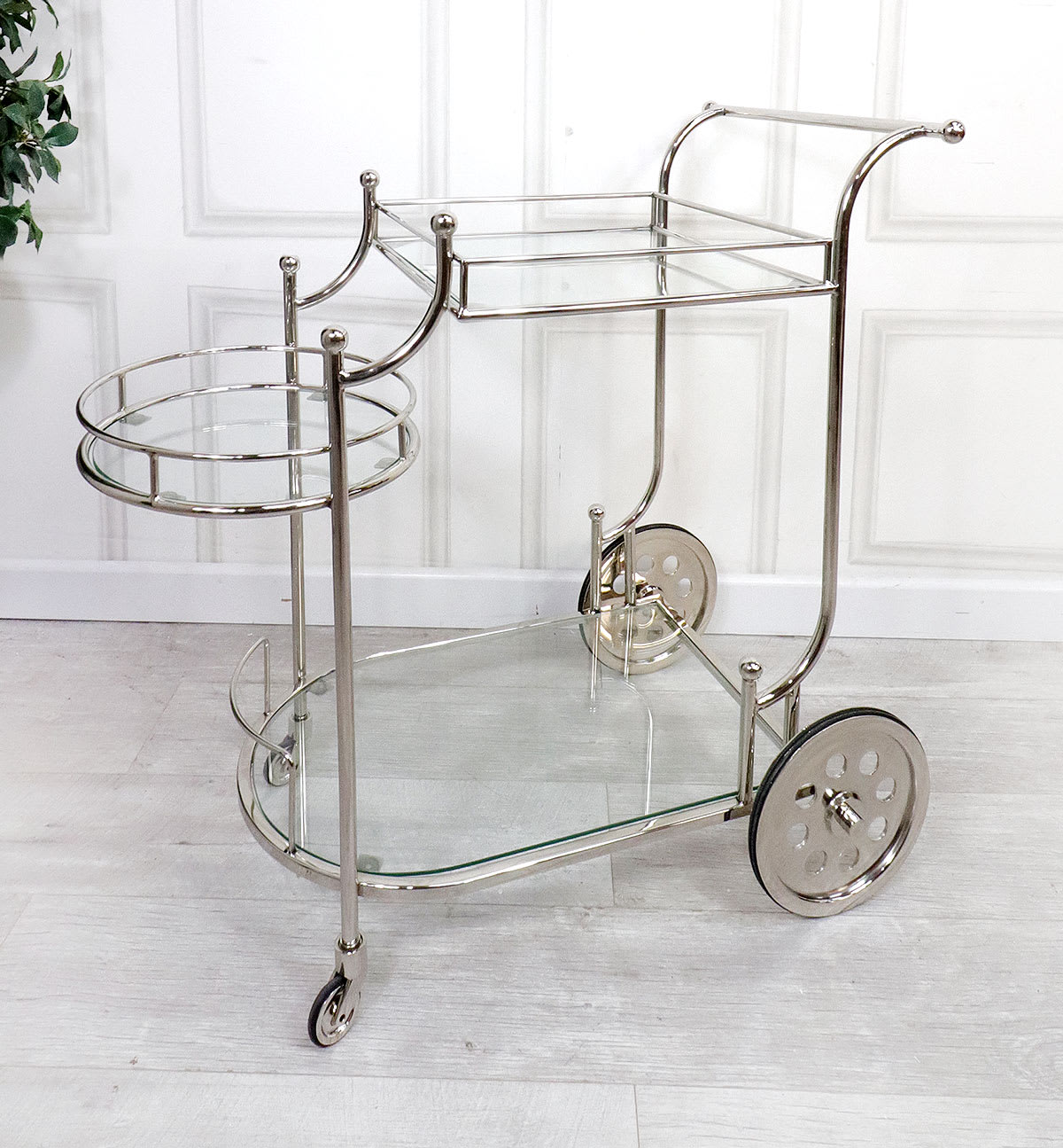 Sloane Chrome Drinks Cart