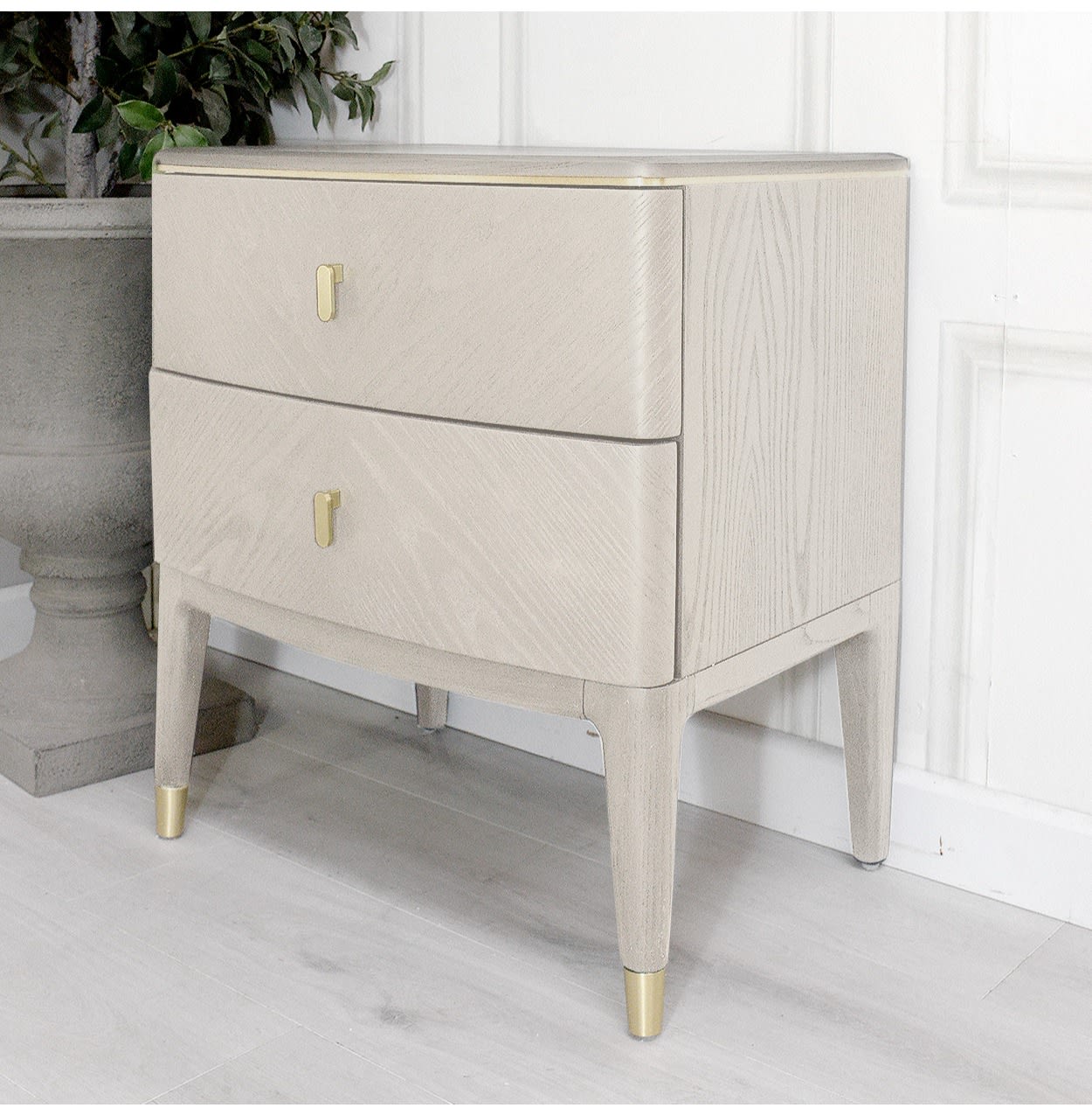 Diletta Sandstone Bedside Table by Vida Living