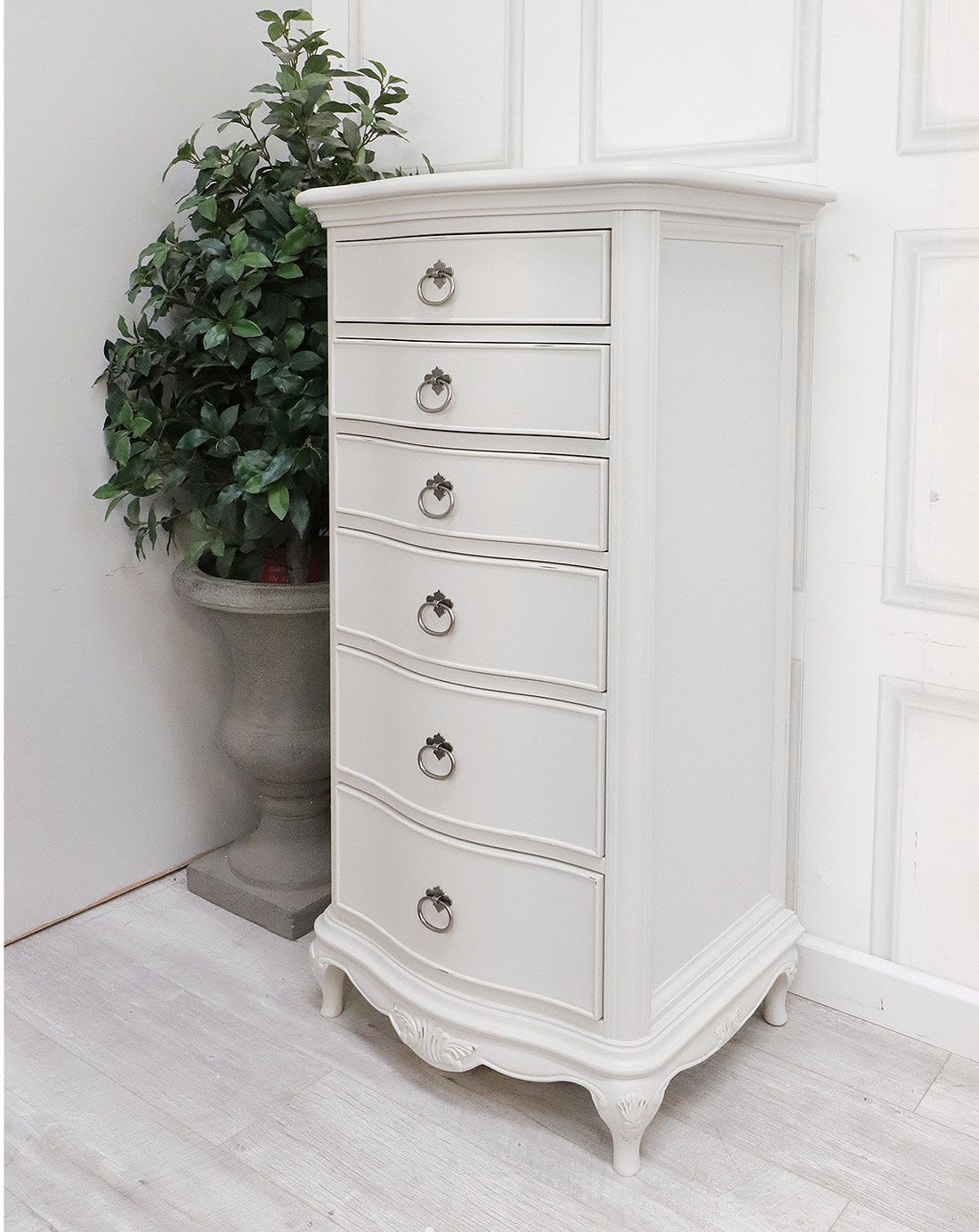Willis & Gambier Etienne French Style Grey Tall Chest of Drawers
