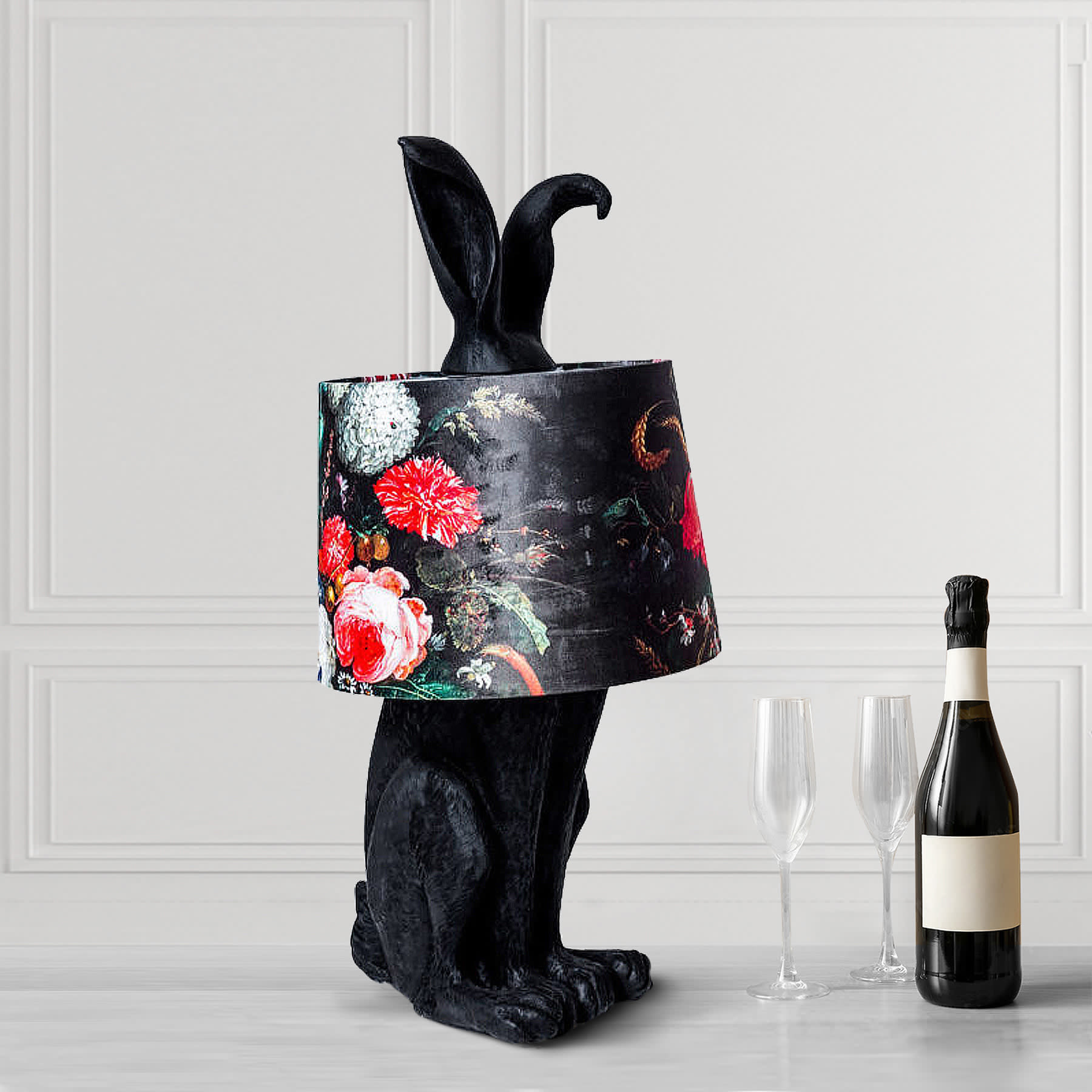 Black Rabbit Table Lamp