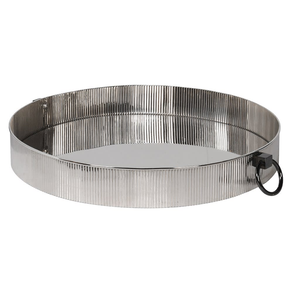 Sloane Chrome Ribbed Tray