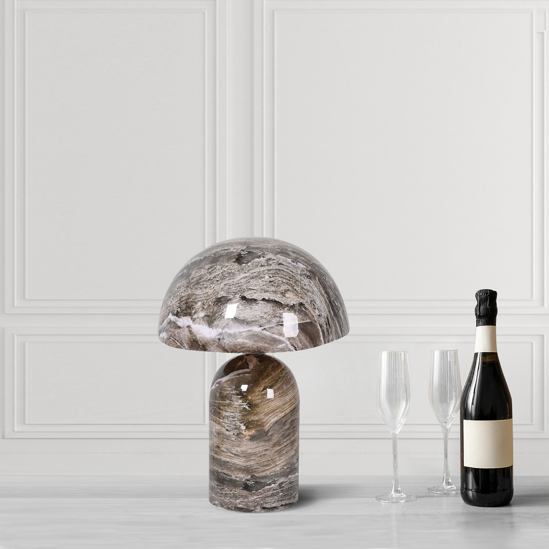 Mushroom Marble Table Lamp