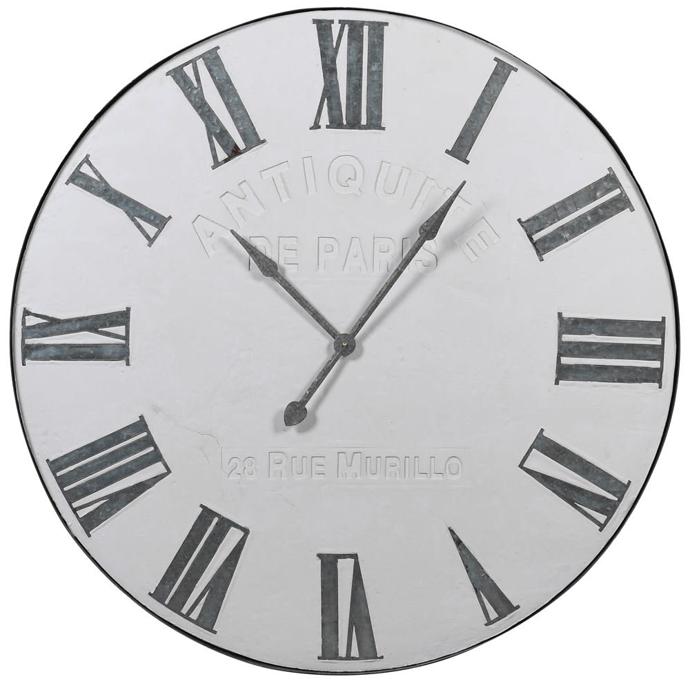 Paris White Round Wall Clock