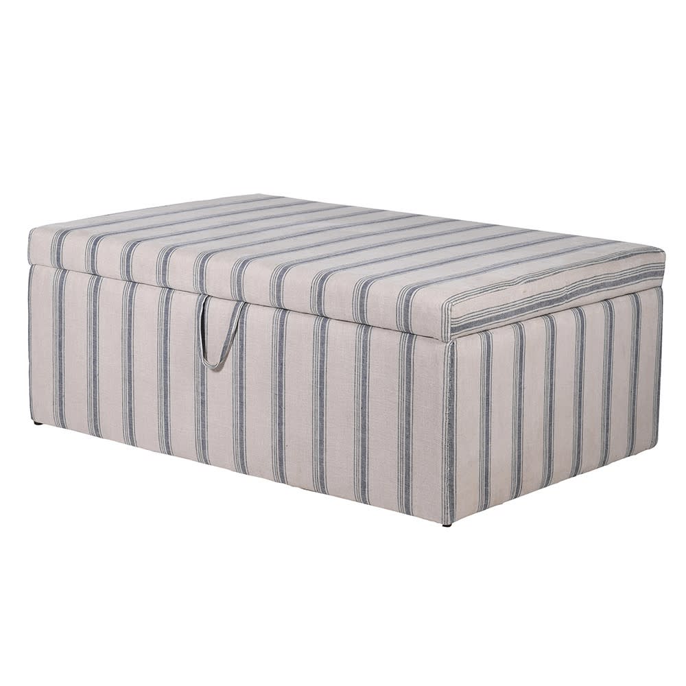 Staten Striped Ottoman