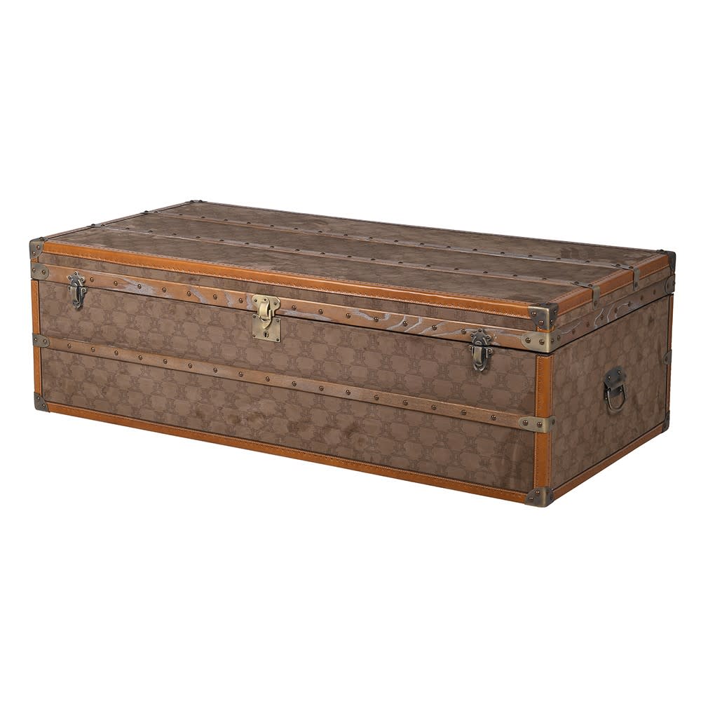 Cambridge Leather Trim Storage Trunk