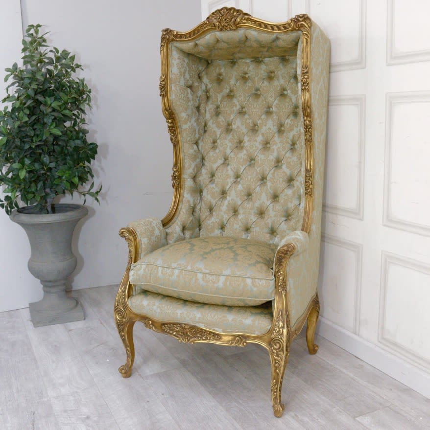 French Style Gold Porters Chair