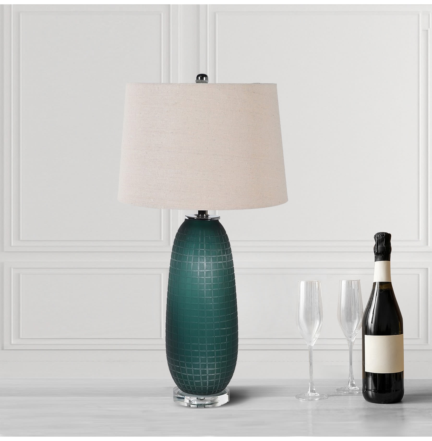Putting Green Blown Glass Table Lamp