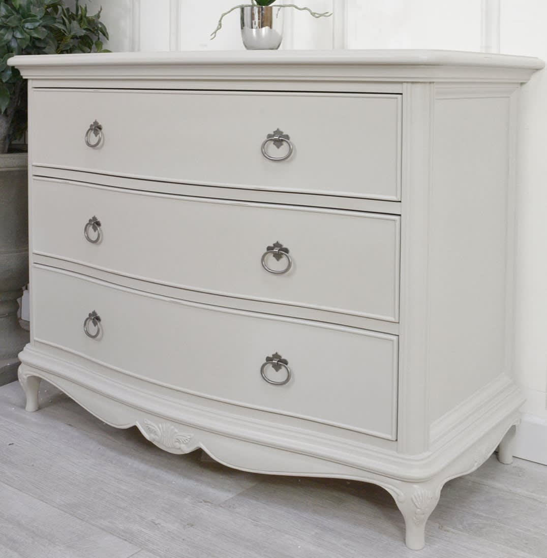 Willis & Gambier Etienne French Style Grey Chest of 3 Drawers