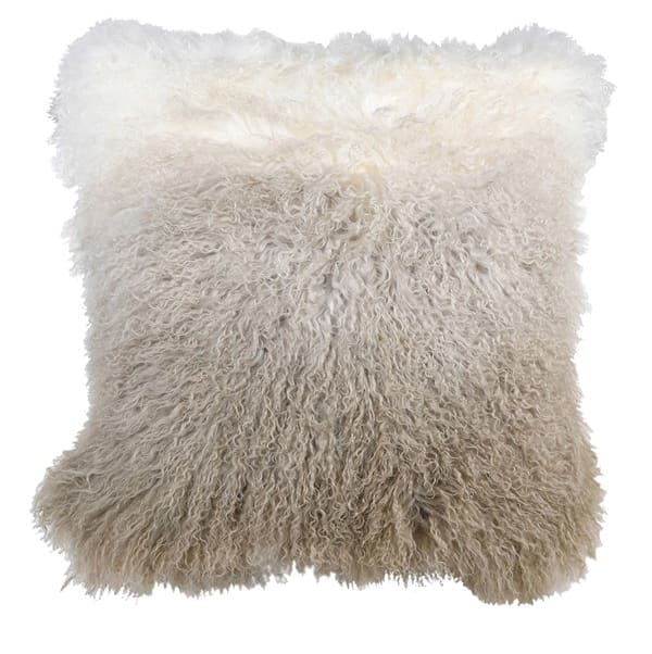 Beige Ombre Wool Cushion