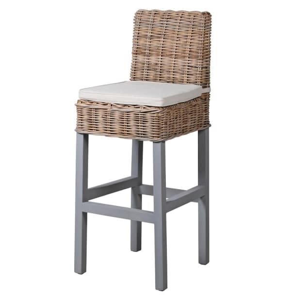 Natural Weave Barstool with Cushion (2 Available)