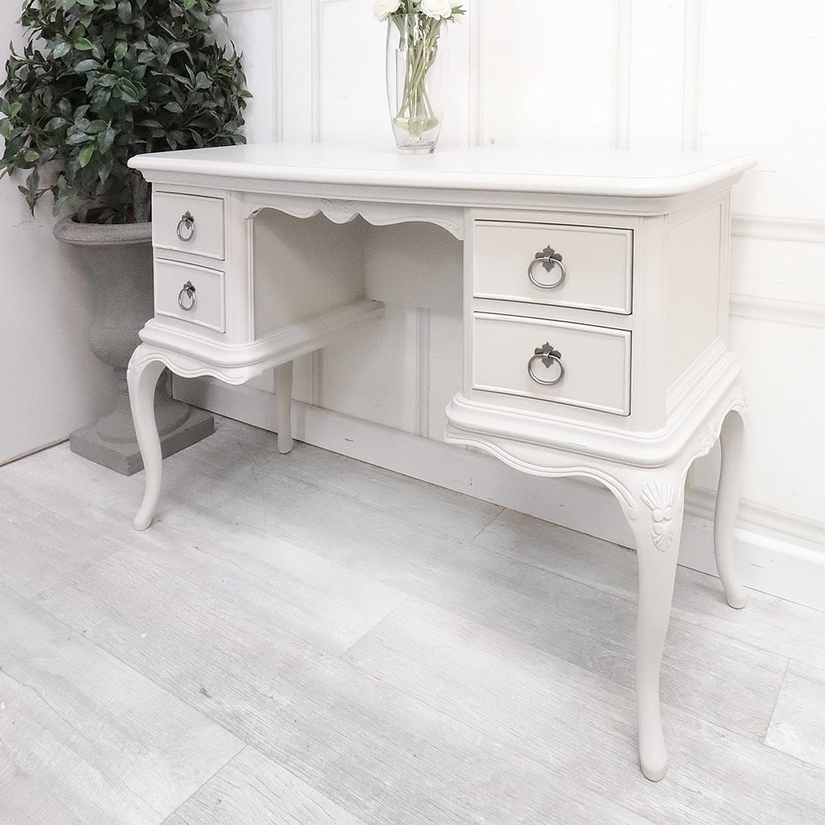 French Style Grey Dressing Table (Brand New)