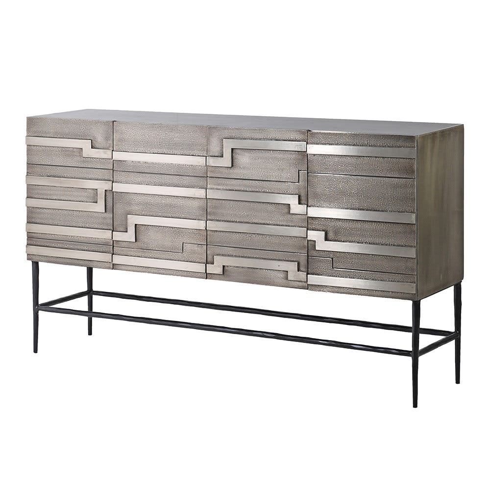 Antique Style Silver Sideboard