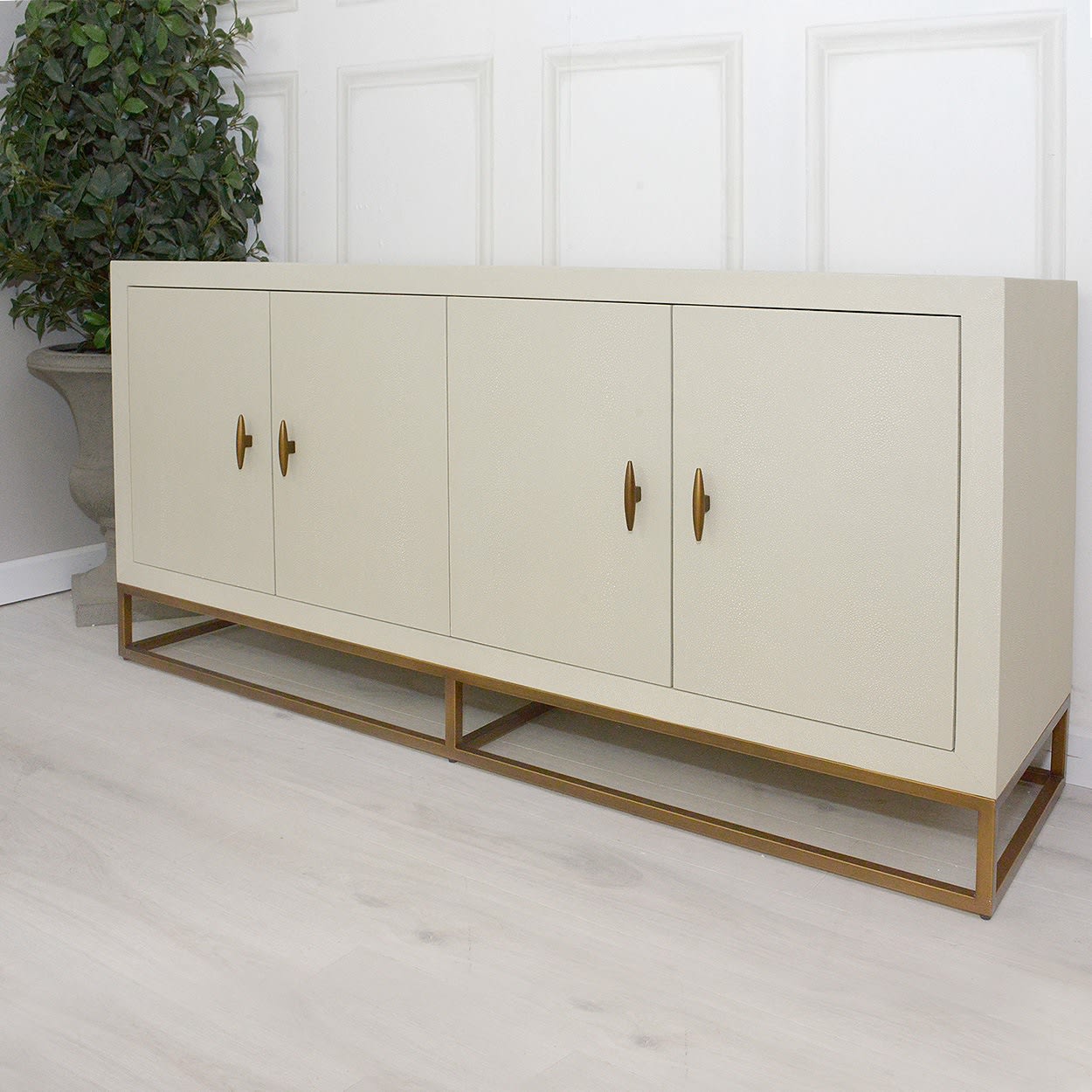 Wimbledon Cream Shagreen Sideboard