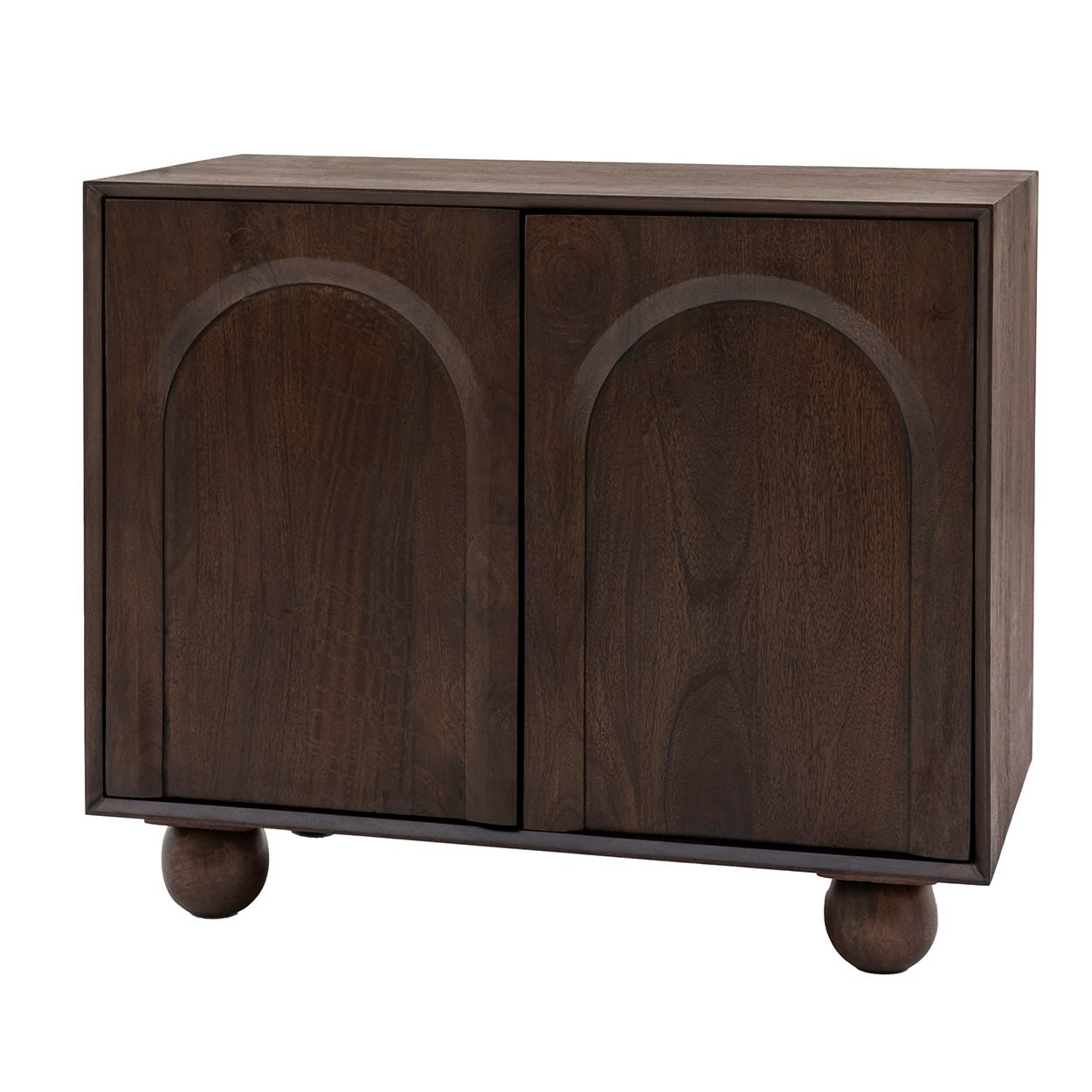 Arc Walnut Brown 2 Door Sideboard by Gallery Direct