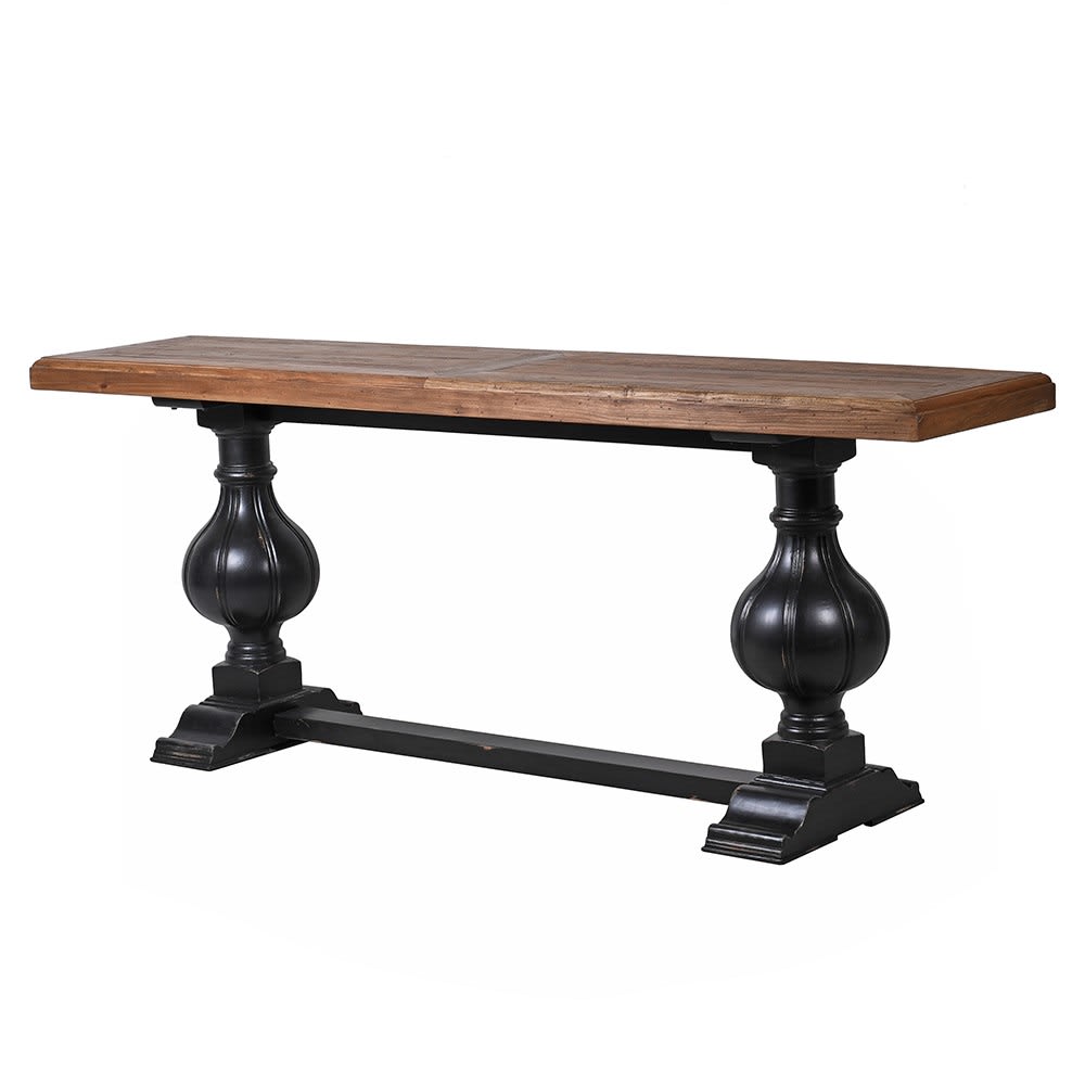 Painted Black Eco Wood Hall Console Table