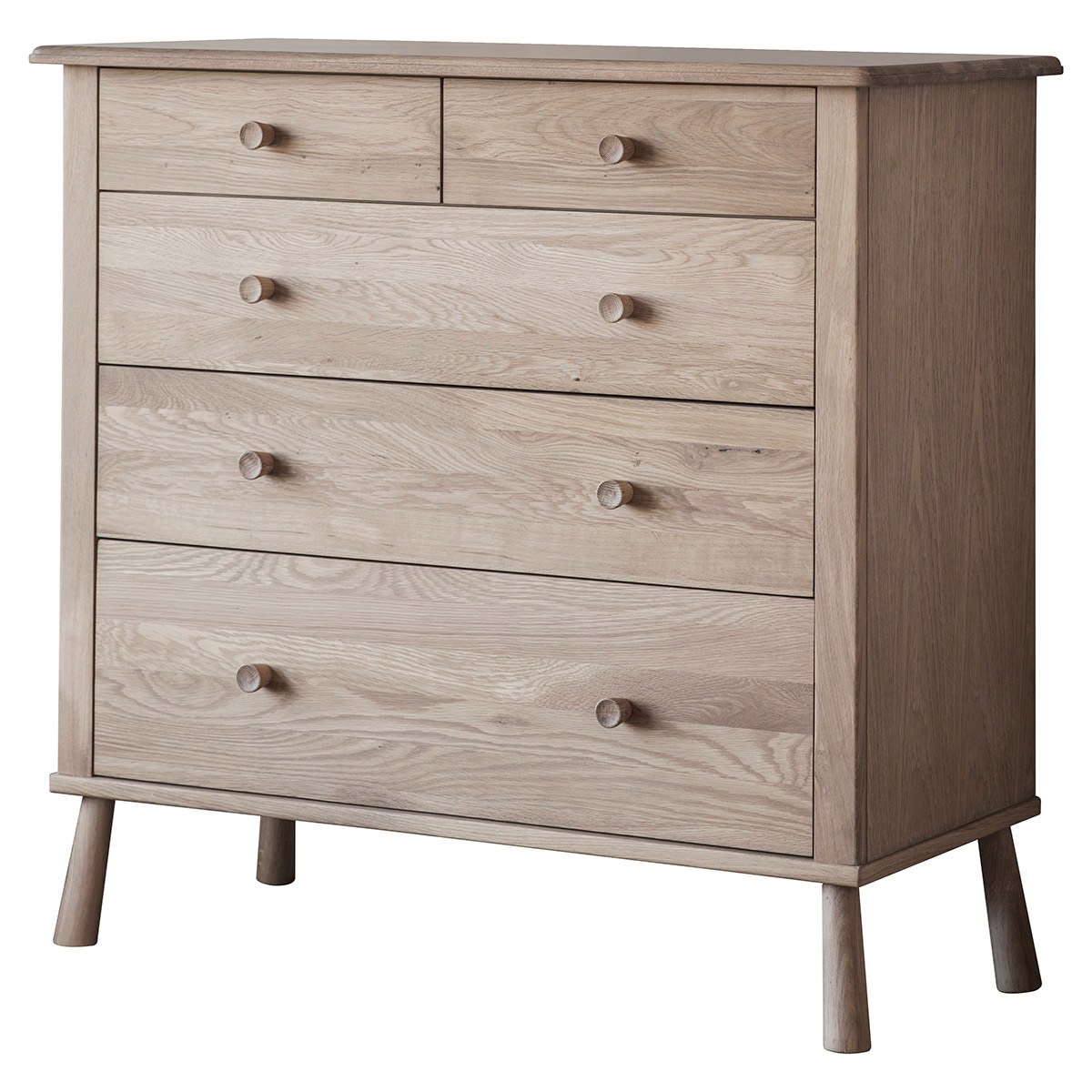 Wycombe Oak 5 Drawer Chest of Drawers by Gallery Direct