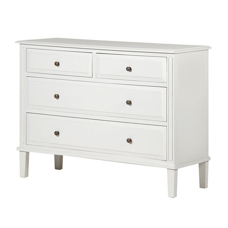 Portobello Warm White 4 Drawer Chest