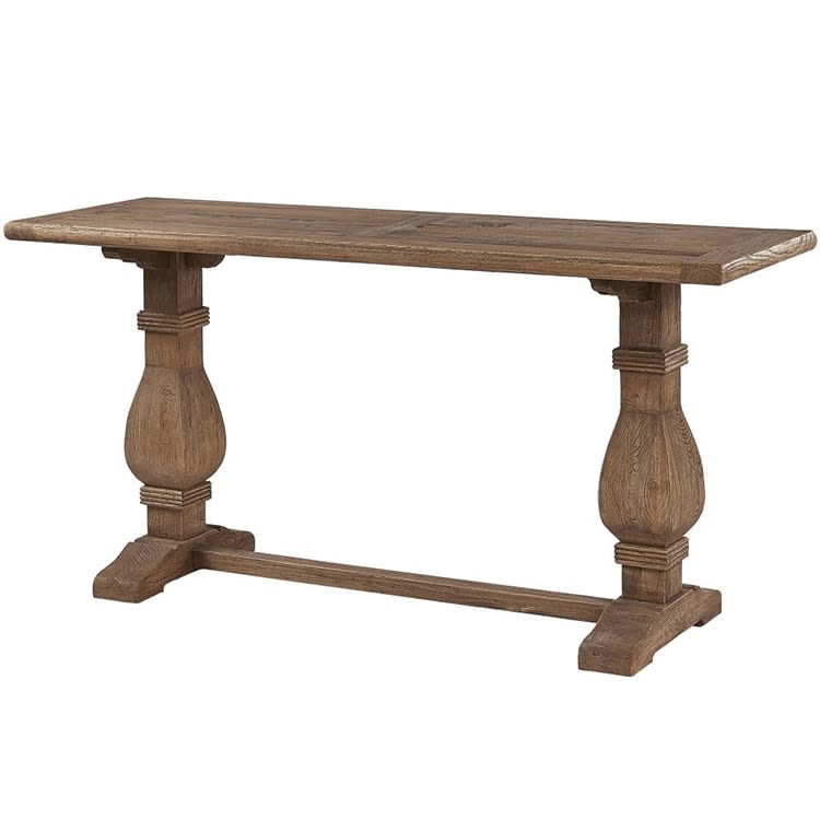 Farmhouse Rustic Wooden Hall Console Table