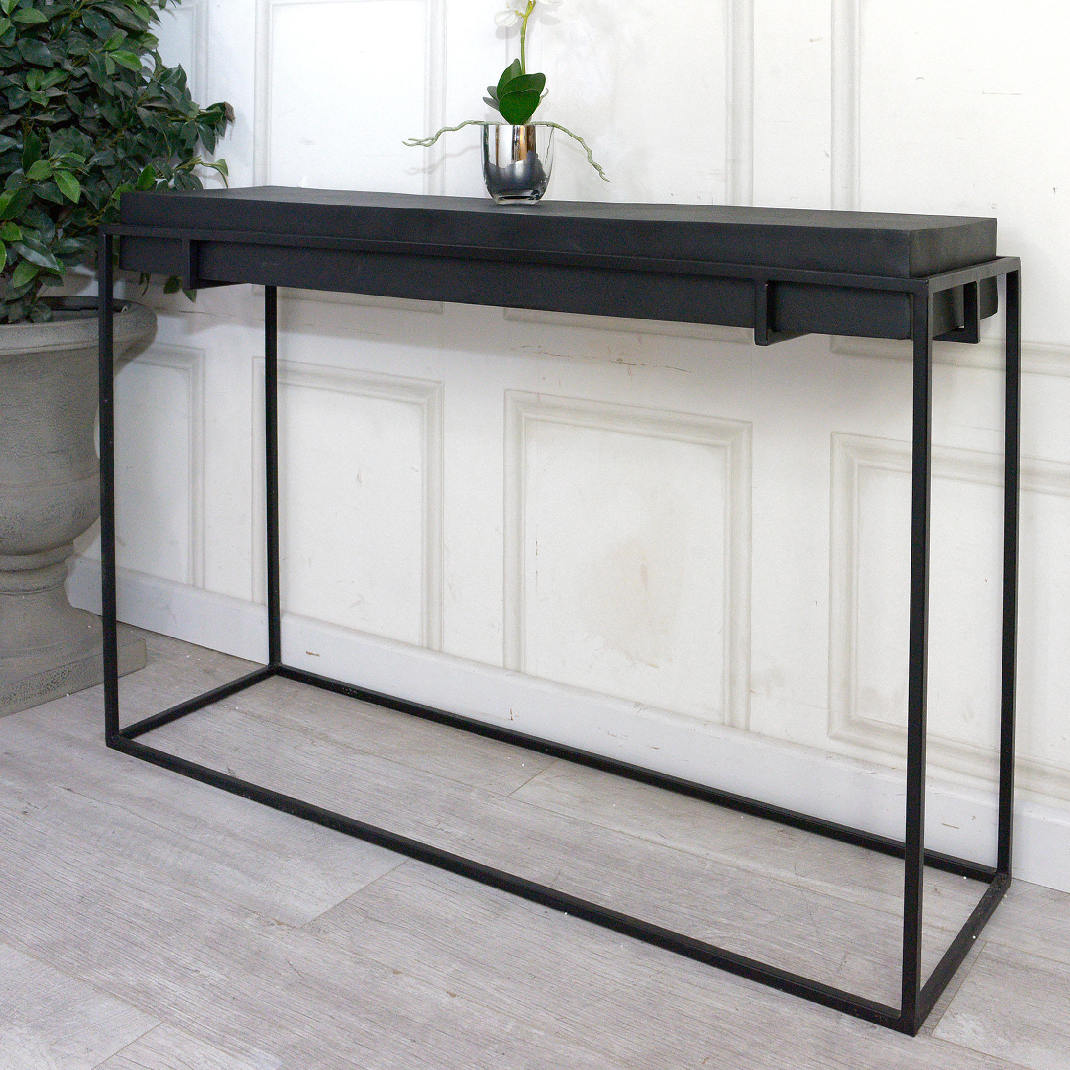 Black Framed Hall Table