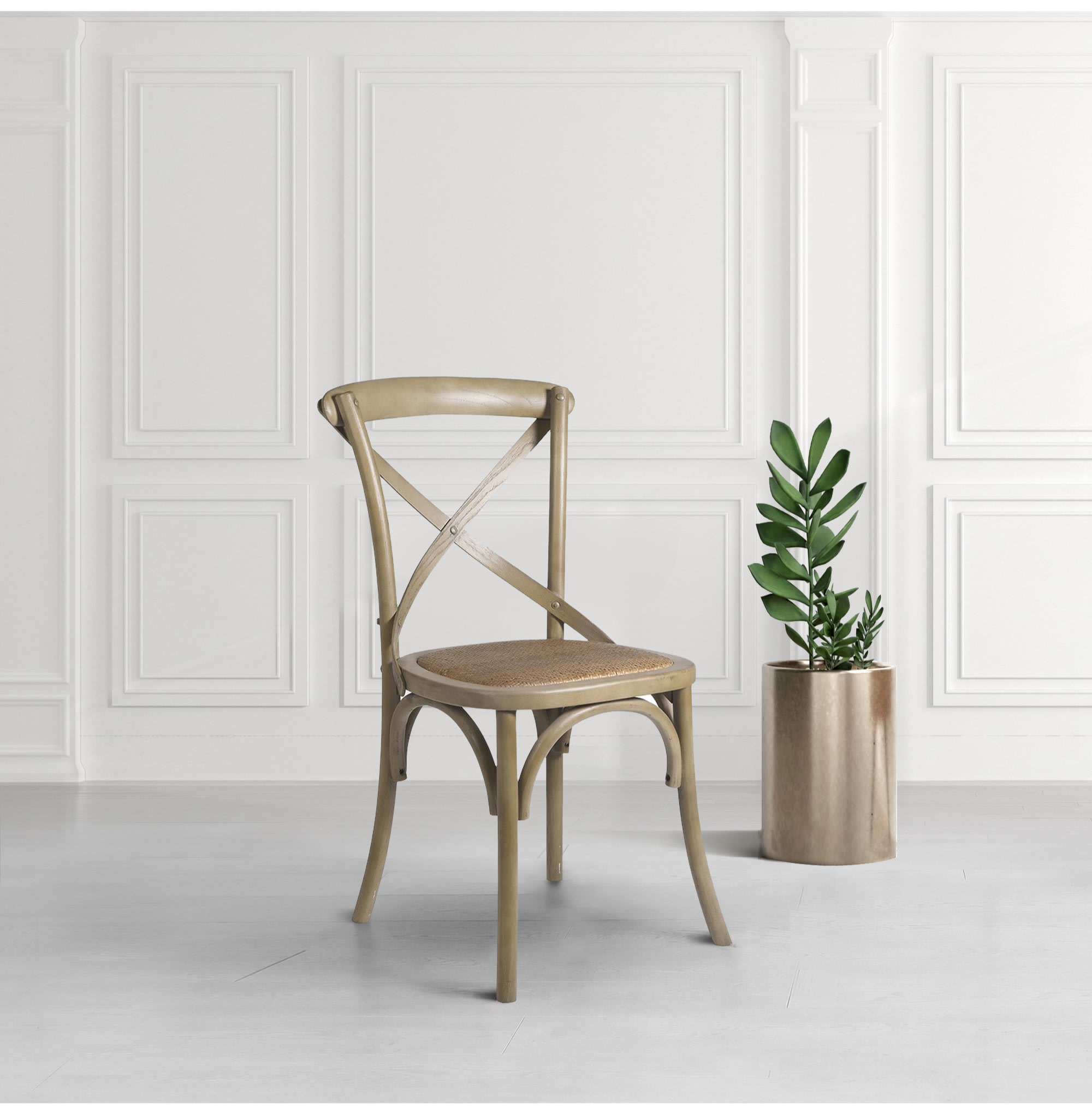 Foret Limed Effect Crossback Dining Chair