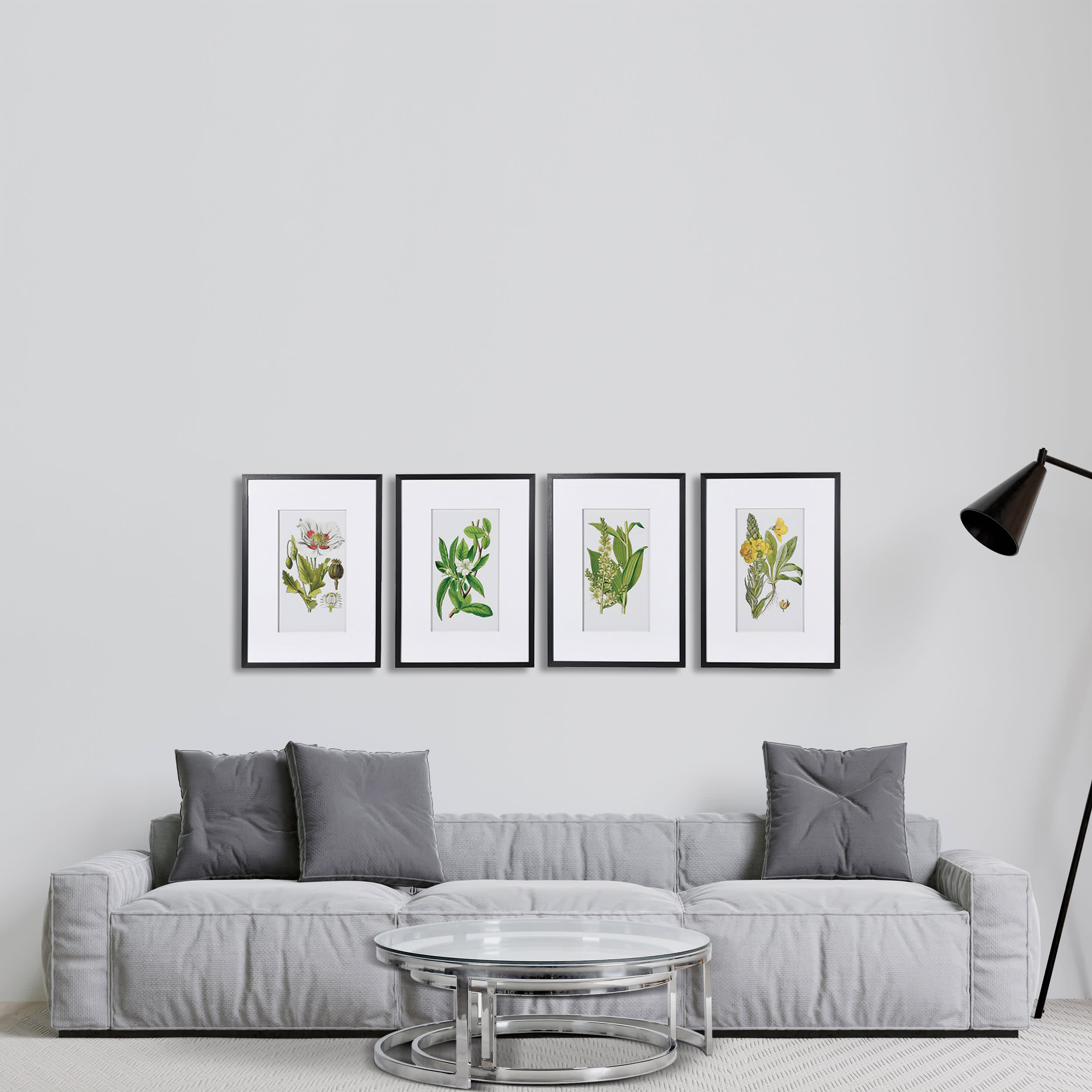 Set of 4 Botanical Garden Wall Pictures