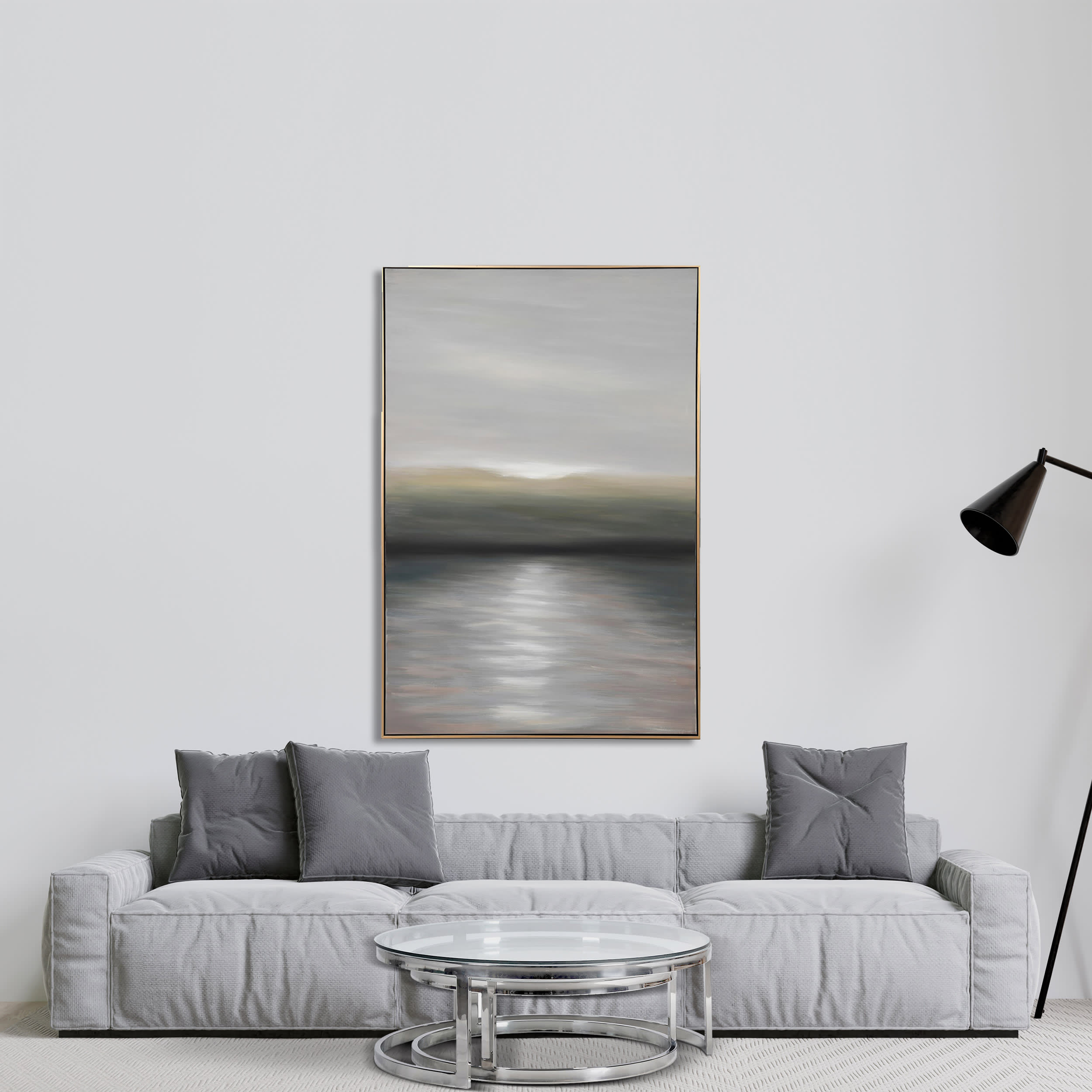 Hand Painted Dusk Wall Canvas