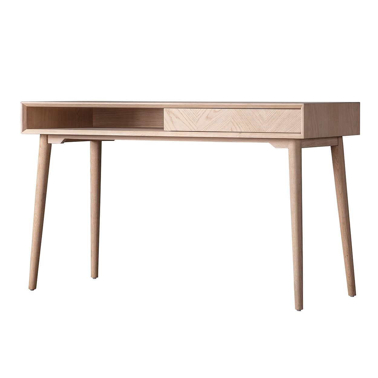 Milano Oak 1 Drawer Desk by Gallery Direct