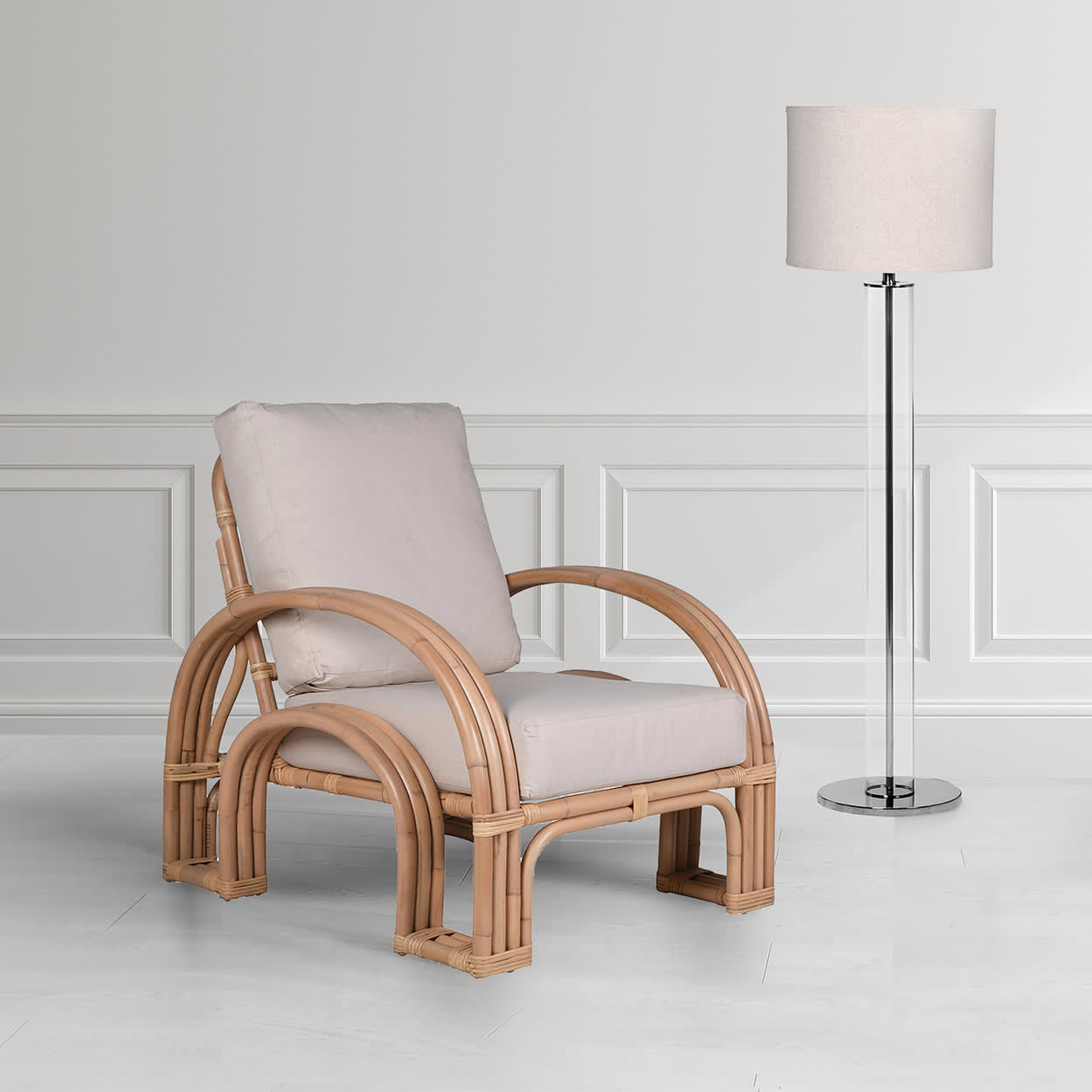 Bamboo Arched Frame Armchair