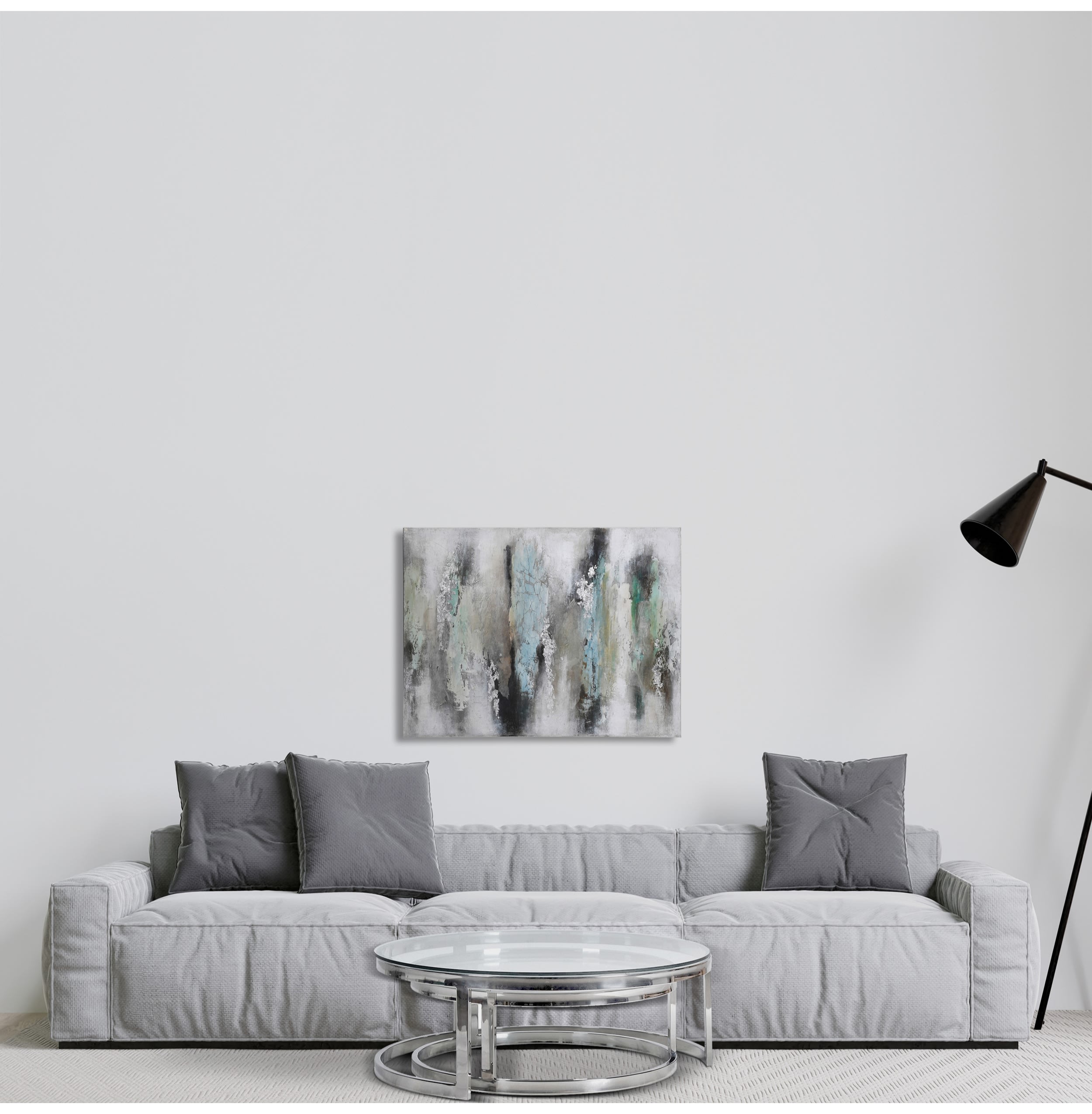 Abstract Moody Painted Wall Canvas