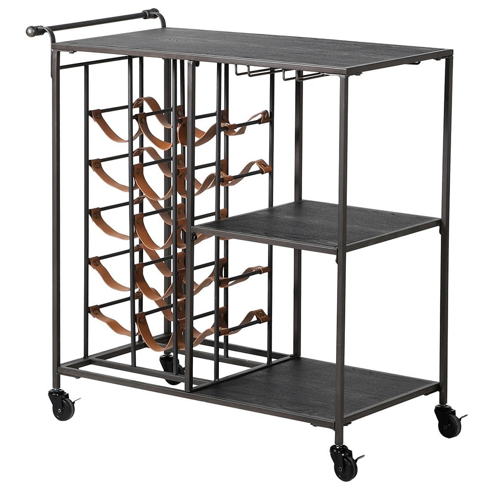 Metal Wine Rack on Wheels