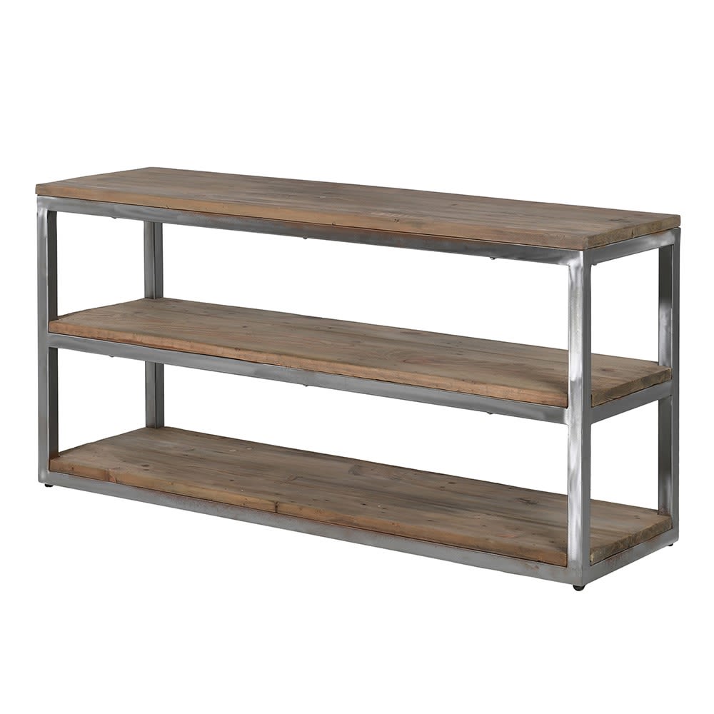French Style Reclaimed Low Shelving Unit