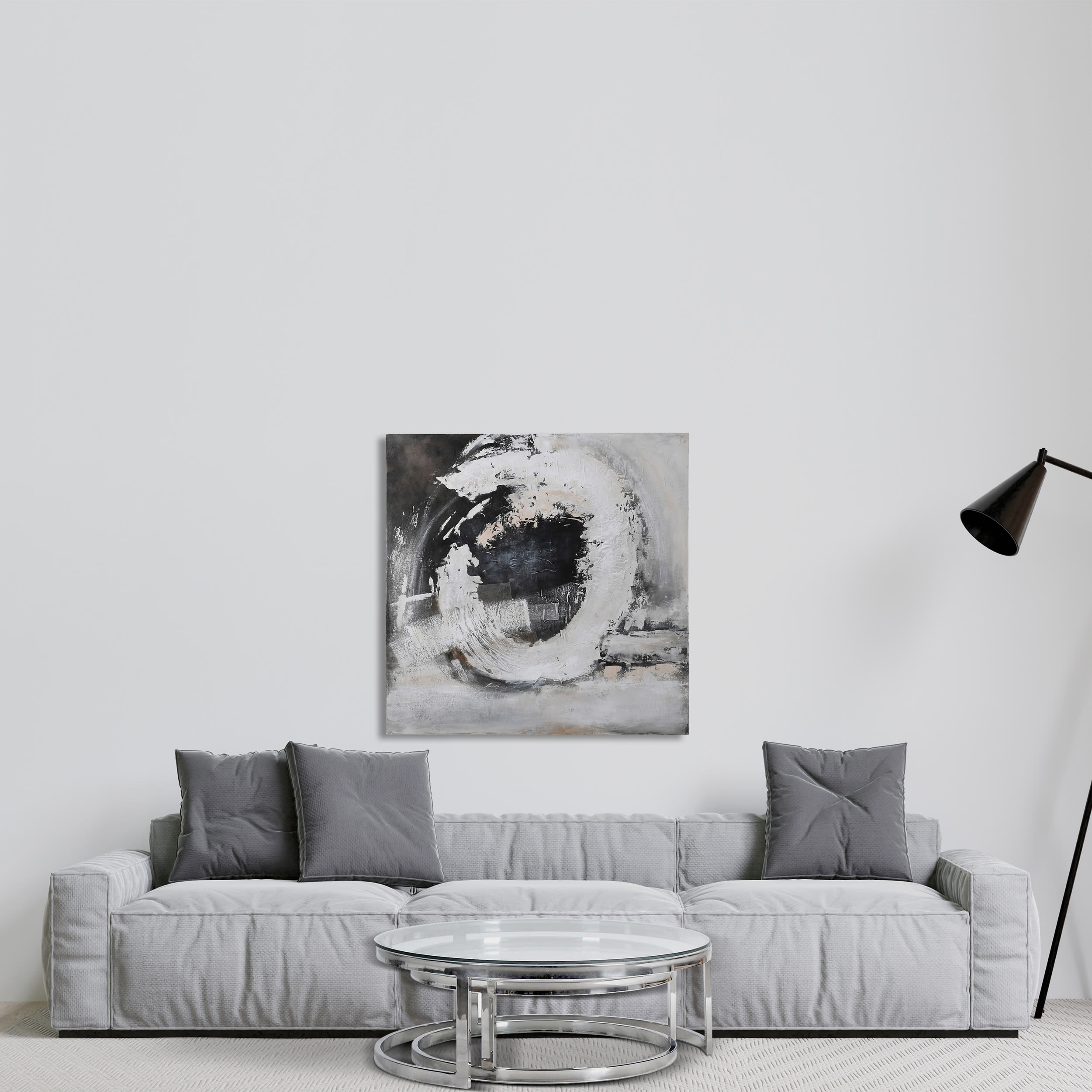 Abstract Wave Wall Painting