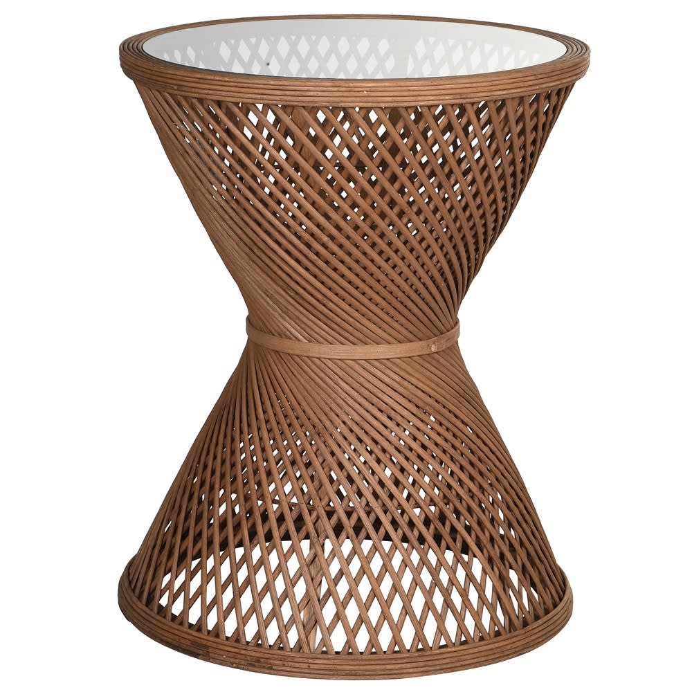 Natural Woven Side Table