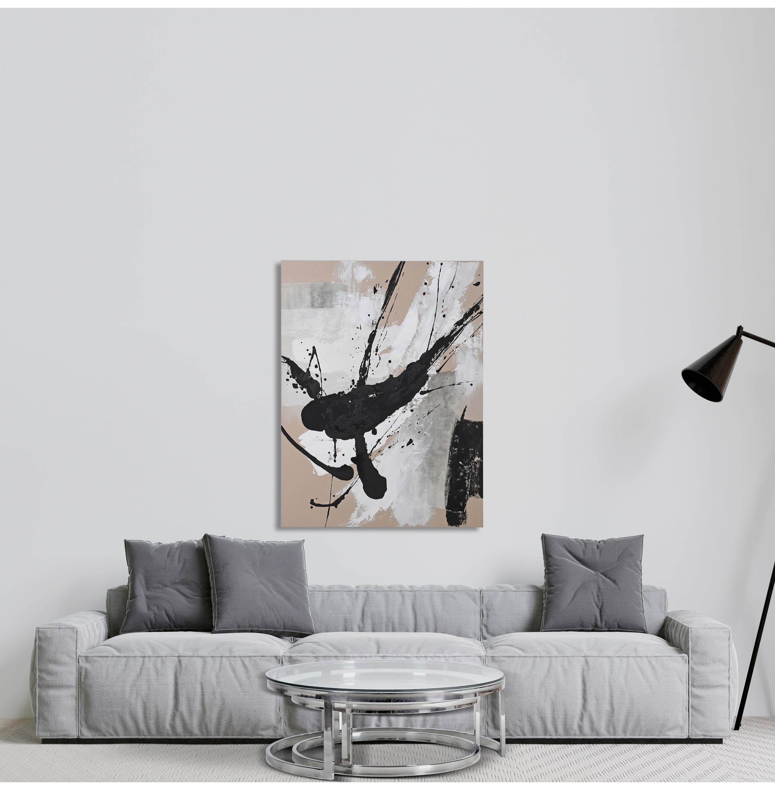 Black Splash Wall Painting