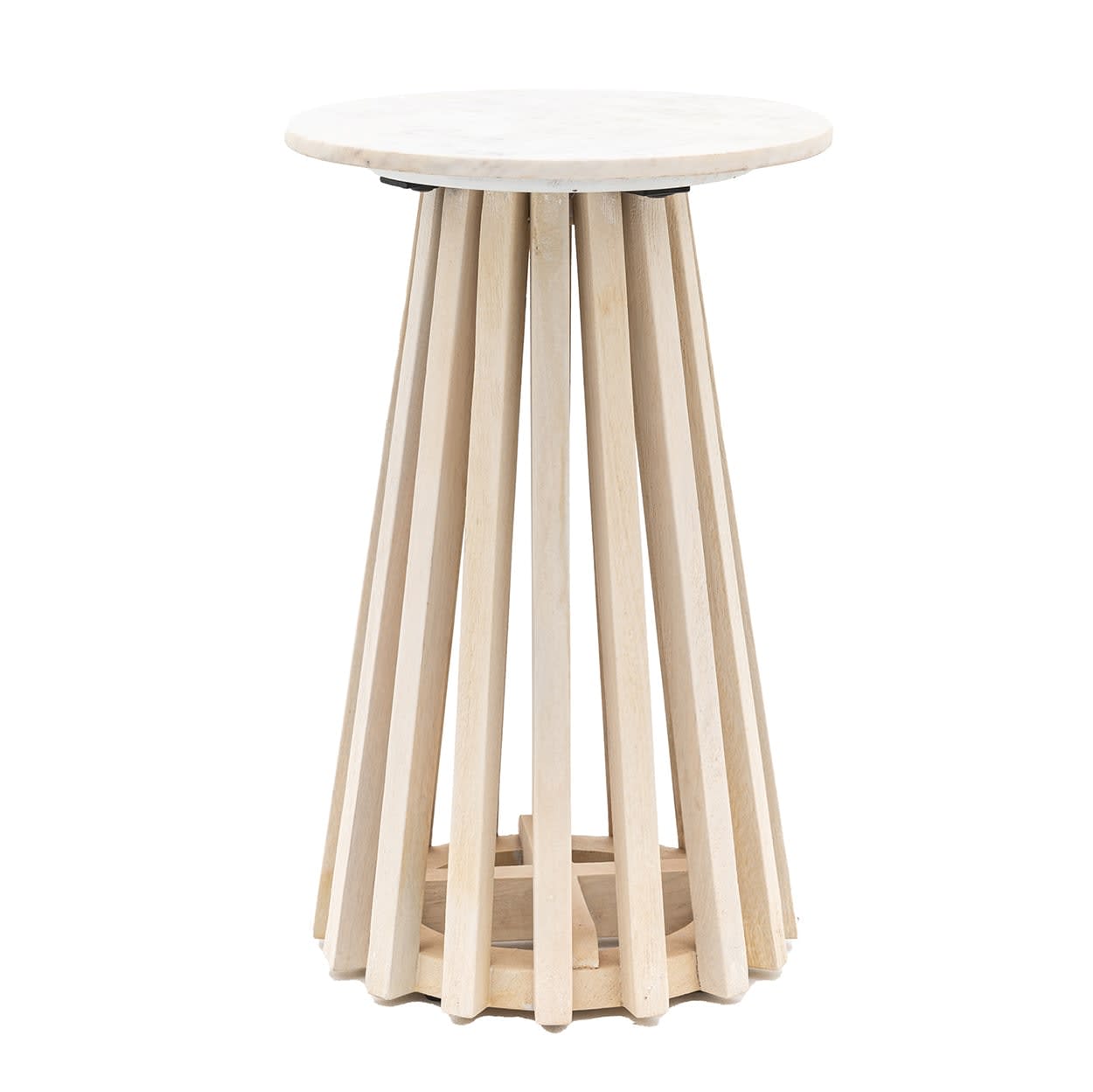 Soho Wooden Side Table with Marble by Gallery Direct 