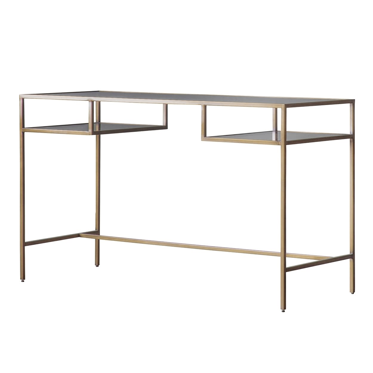 Rothbury Bronze Glass Desk by Gallery Direct